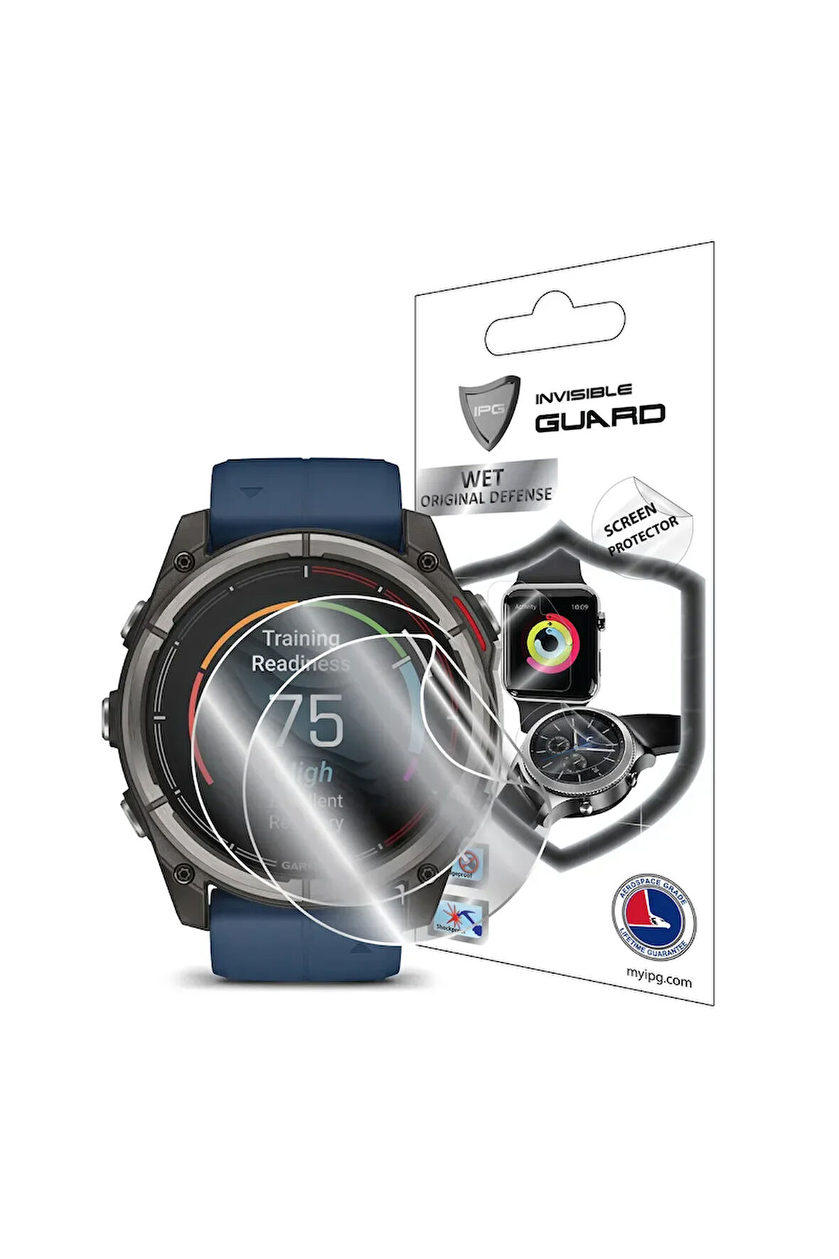 Garmin Quatix® 8 51mm Hydrogel (i̇nce Tpu) İle Uyumlu Ekran Koruyucu (2 Adet)