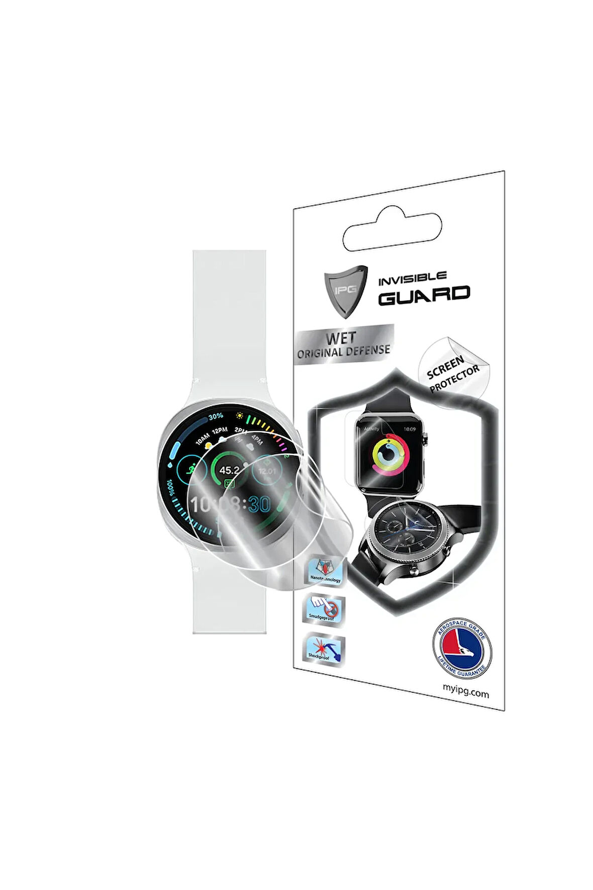 Galaxy Watch 8 44mm Uyumlu Hydrogel (i̇nce Tpu) İle Uyumlu Ekran Koruyucu (2 Adet)