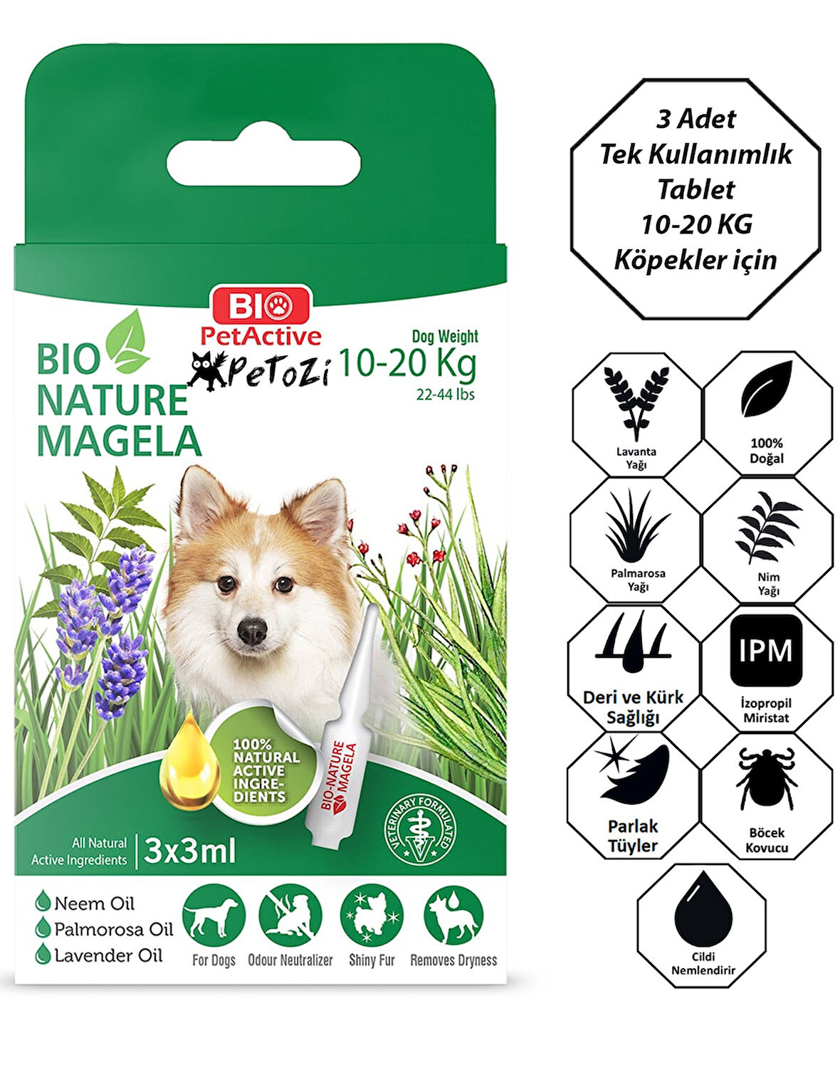 Köpekler İçin Damlatma Çözeltisi Bit-Pire Uzaklaşatırıcı