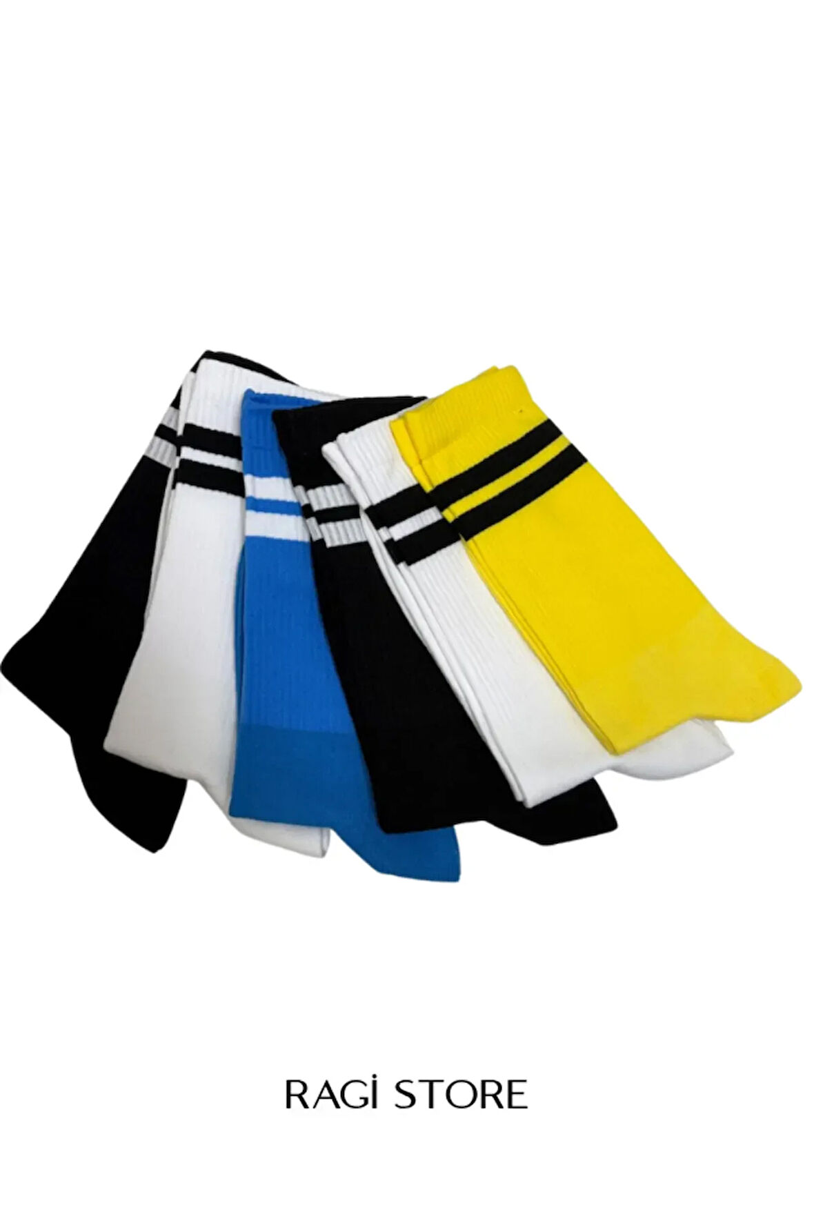 6'lı Unısex Burun Dikişsiz Yıkamalı Uzun Konç Kolej