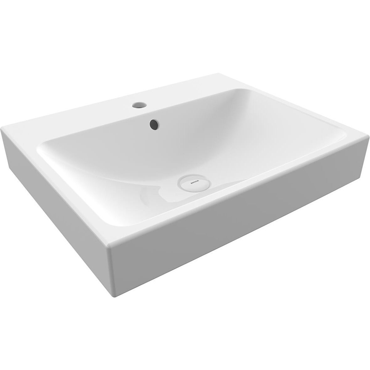 Bocchi Scala TezgahÜstü Lavabo 60x48 Parlak Beyaz 1077-001-0126