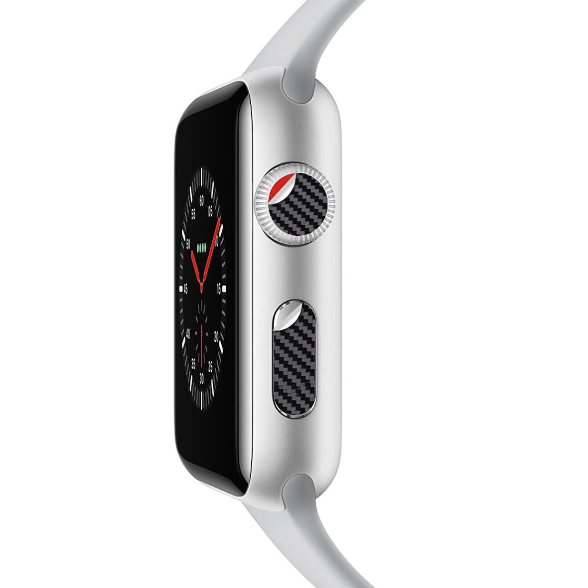 IPG Apple Watch Uyumlu Düğmeleri için Tasarlanmış Stickerlar (7 Renk / 2 Ayrı Set) (Bu bir Saat Değildir.) 