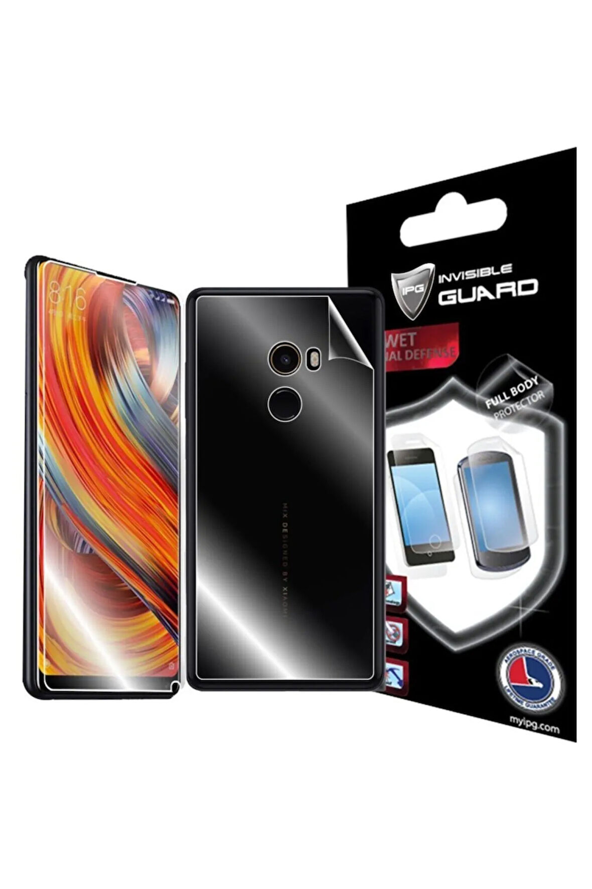 Xiaomi Mi Mix 2 Görünmez Hydrogel Tam Kaplama (EKRAN VE ARKA KORUMA)