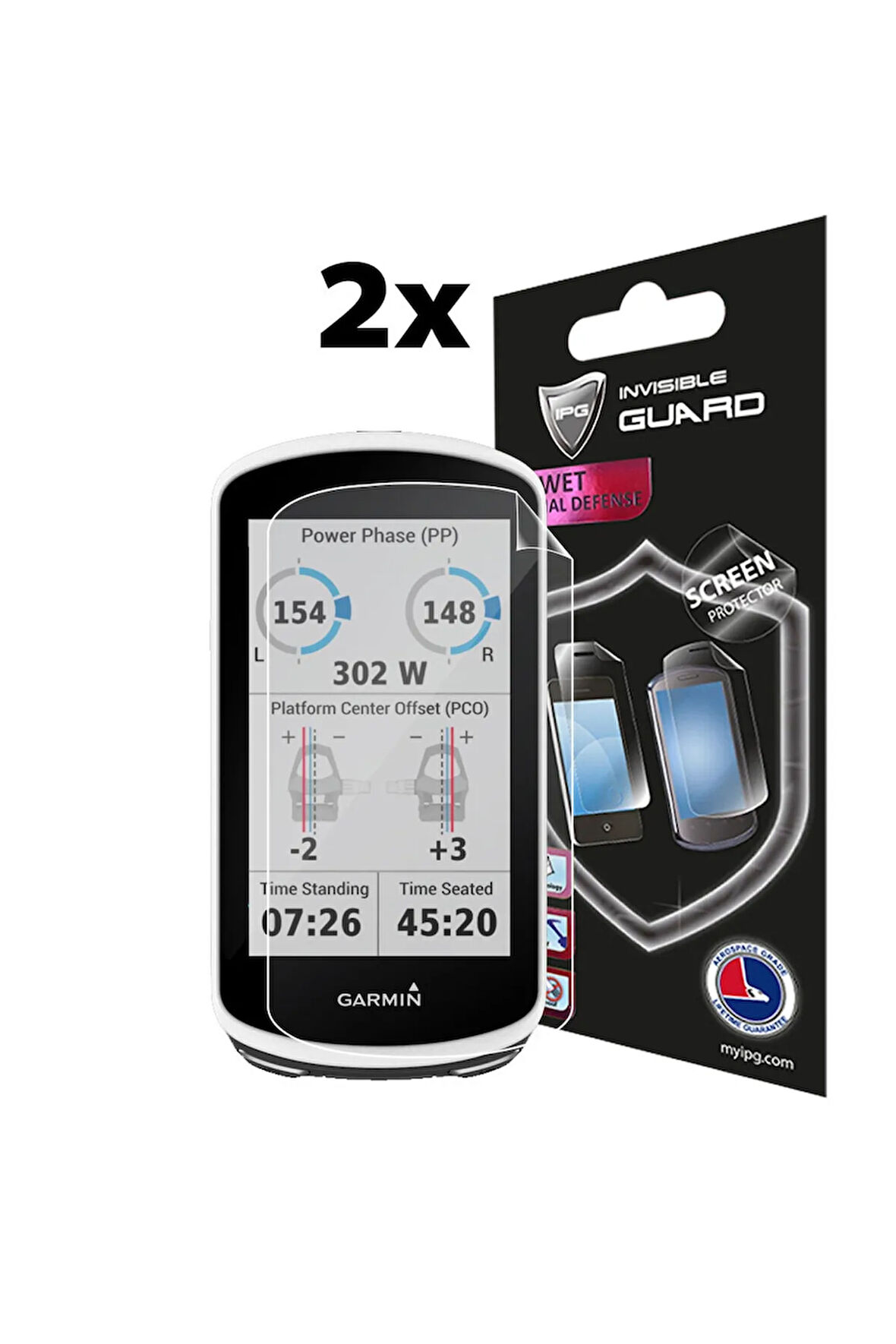 Garmin Edge 1030 Bundle - Bisiklet Bilgisayarı Ekran Koruyucu (2 Adet)