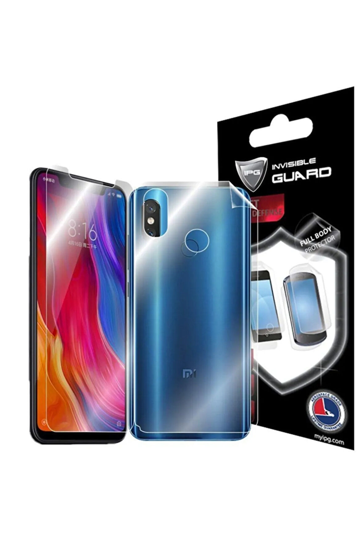 Xıaomı Mı 8 Görünmez Hydrogel Tam Kaplama (EKRAN VE ARKA KORUMA)