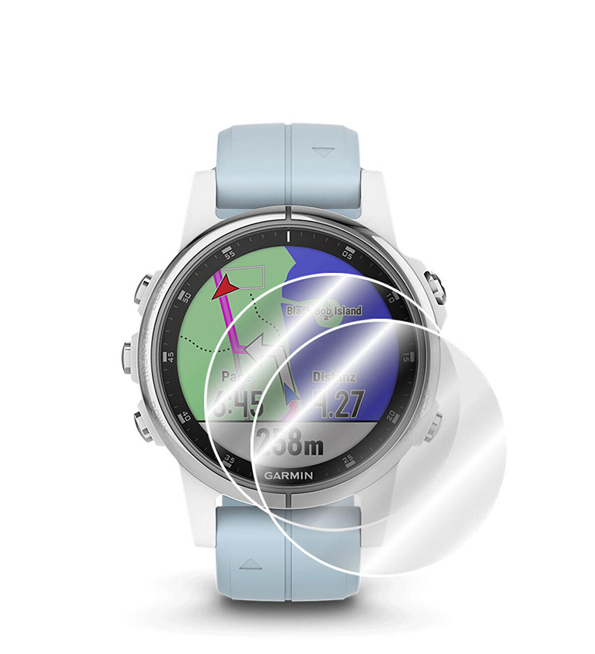 IPG Garmin Fenix 5S Plus Watch Ekran Koruyucu (2 Adet)