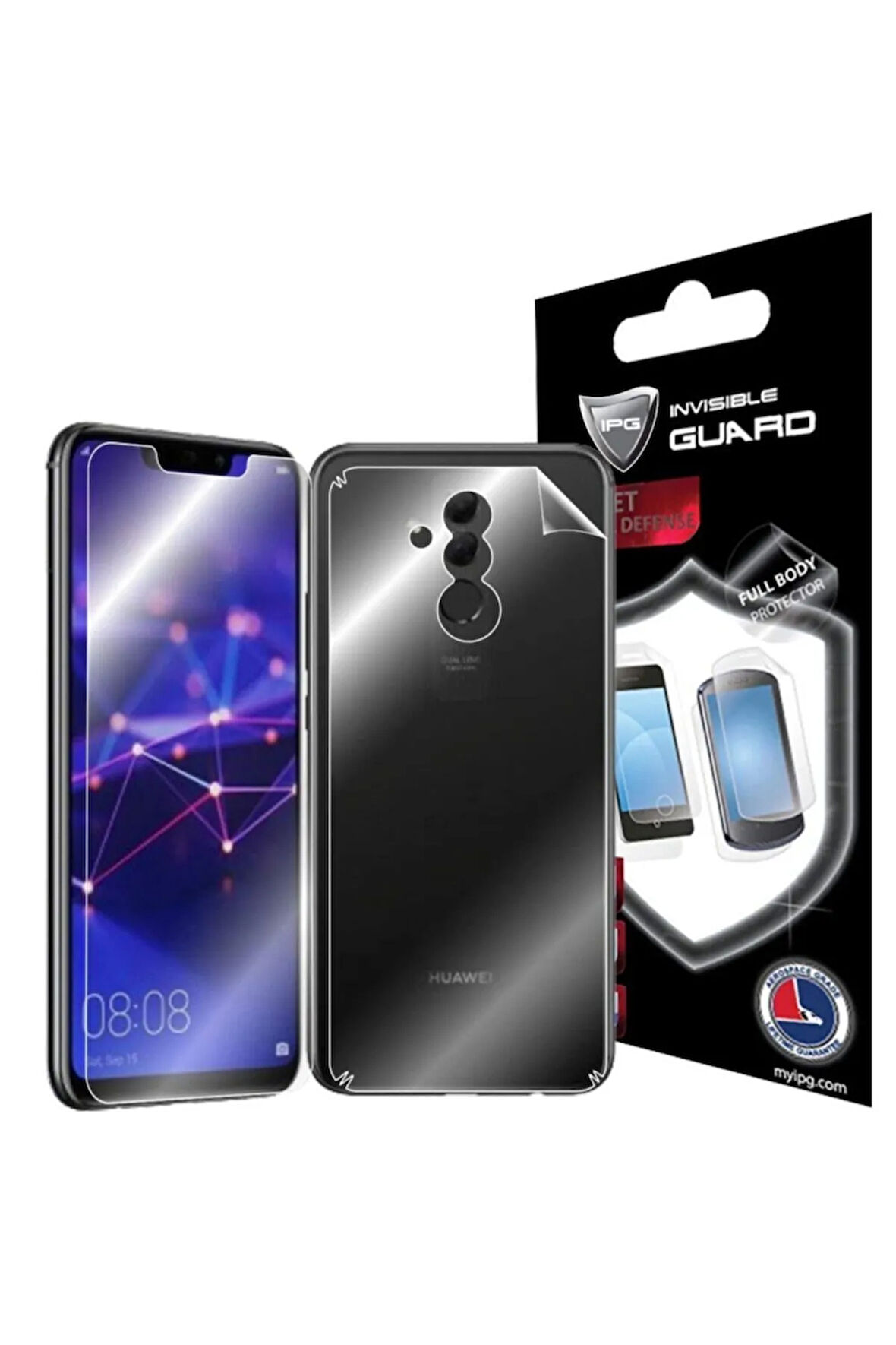 Huaweı Mate 20 Lite Görünmez Hydrogel Tam Kaplama (EKRAN VE ARKA KORUMA)