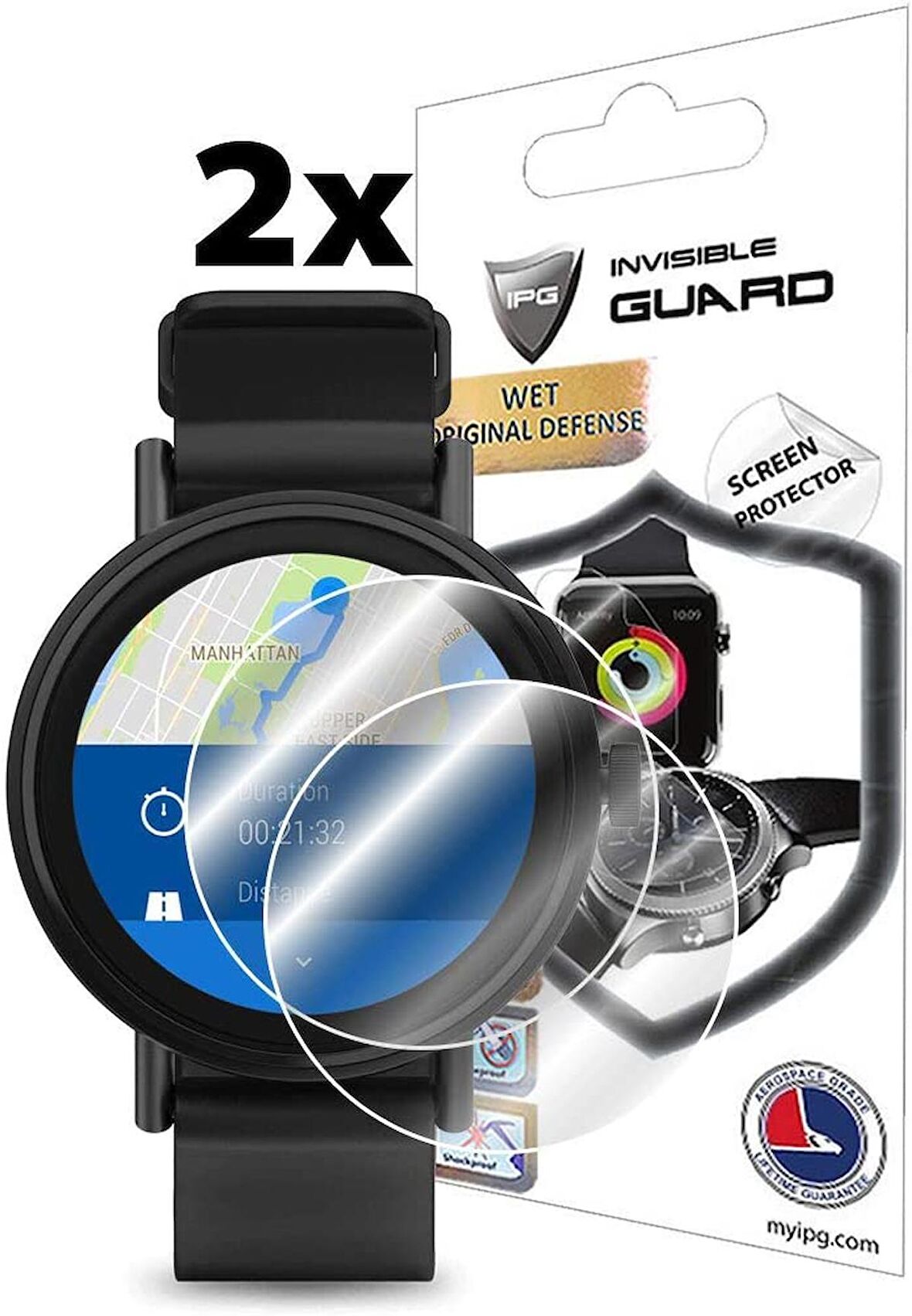 IPG MisFit Vapor 2 (41 mm) Ekran Koruyucu (2 Adet)