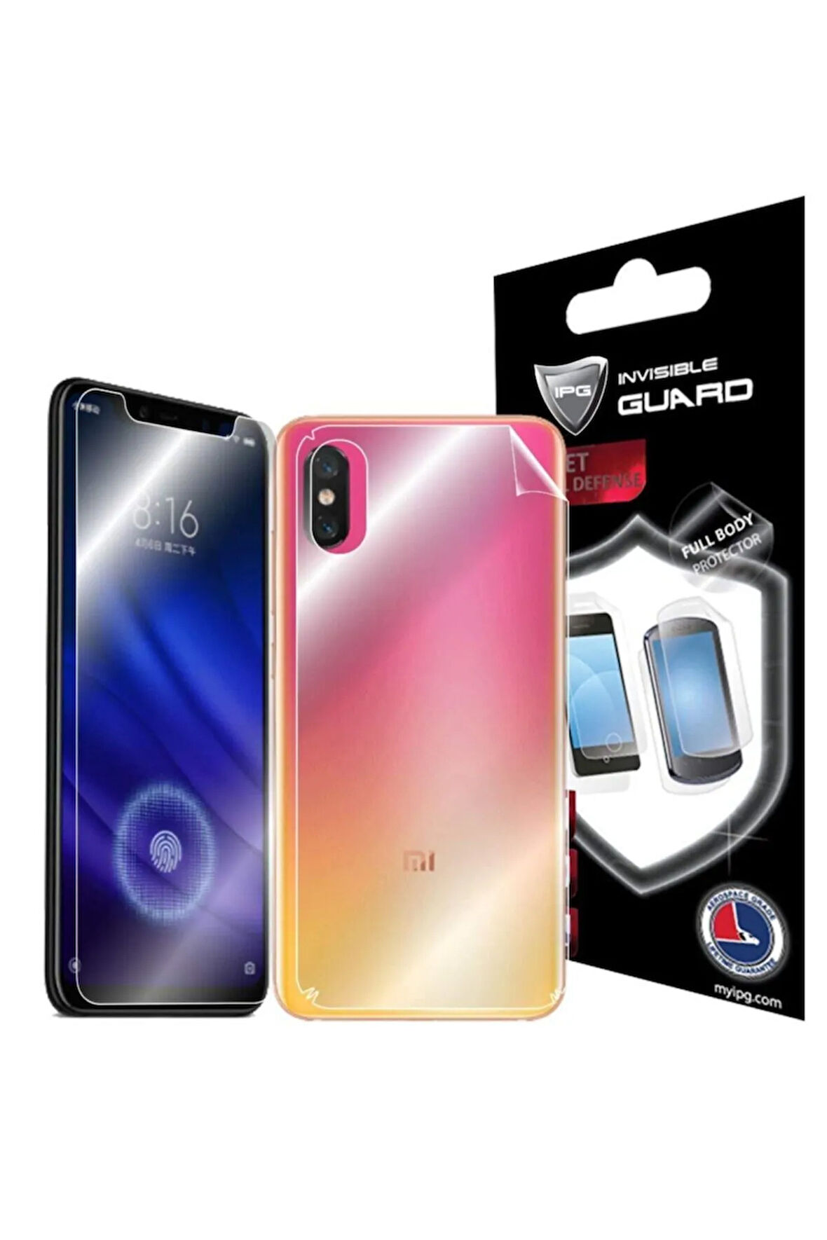 Xıaomı Mi 8 Pro Görünmez Hydrogel Tam Kaplama (EKRAN VE ARKA KORUMA)