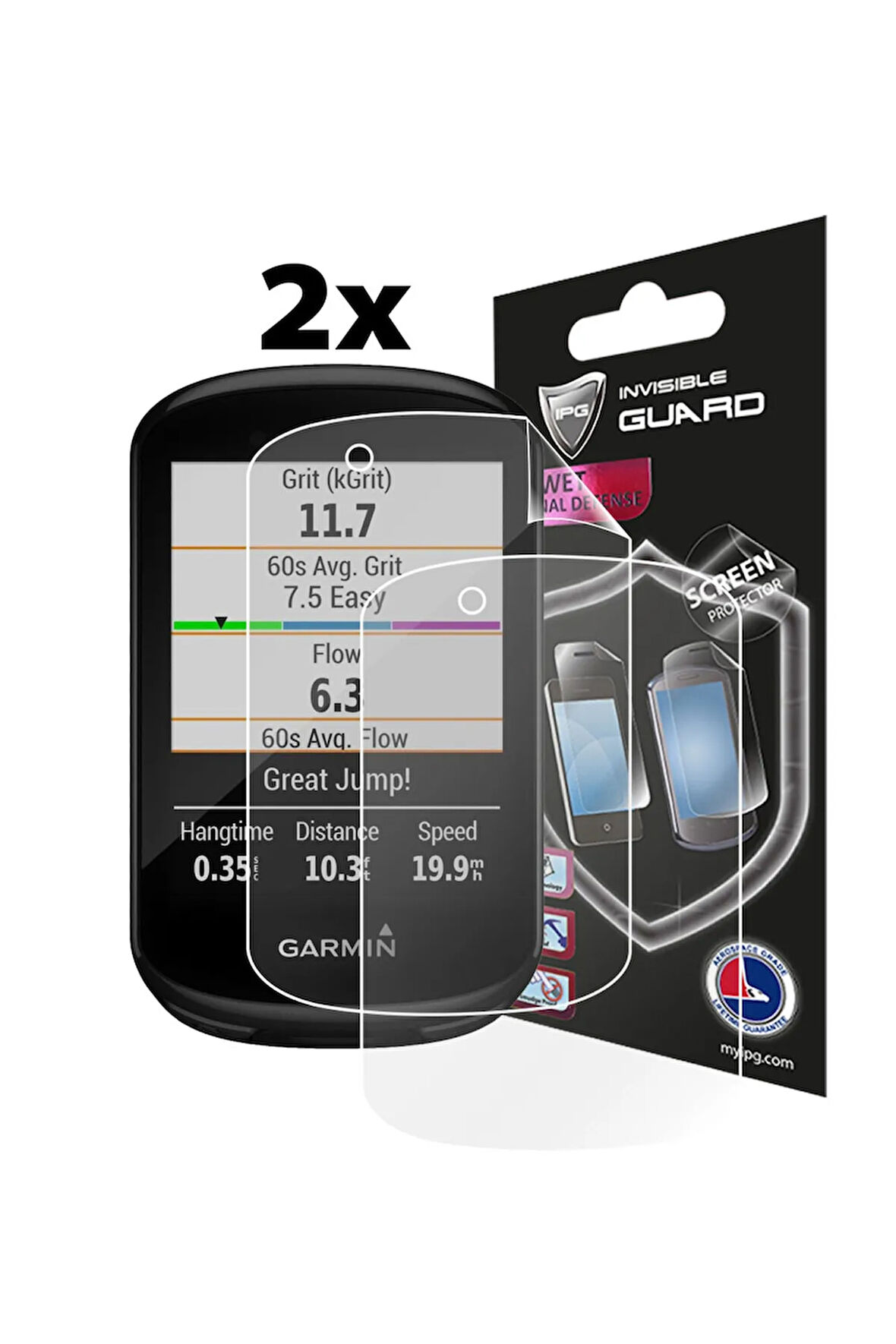Garmin Edge 830-530 Bundle - Bisiklet Bilgisayarı Ekran Koruyucu (2 Adet)
