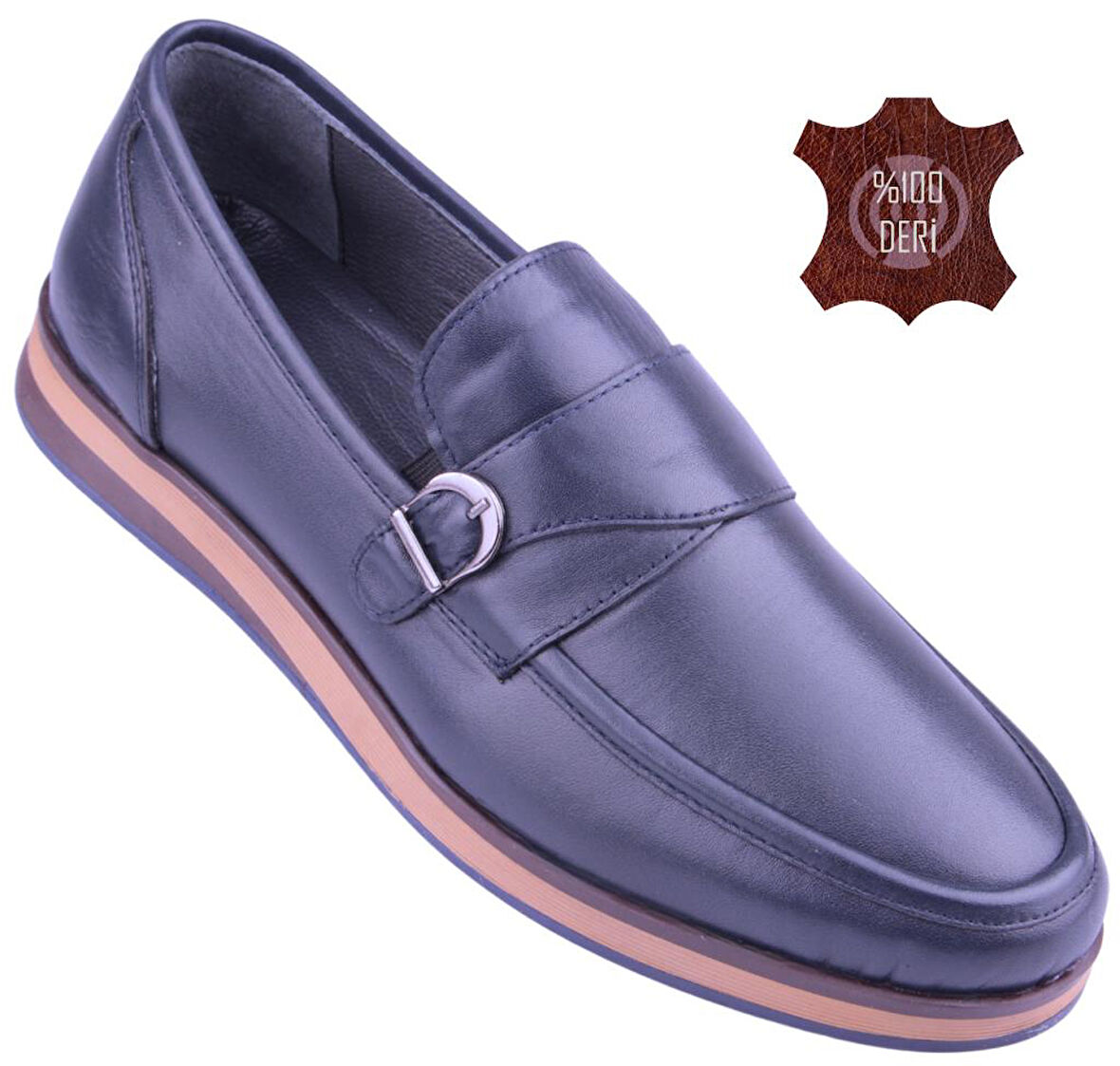 Detector Hakiki Deri Ortopedik Ultra Rahat Şık Erkek Ayakkabı 8110