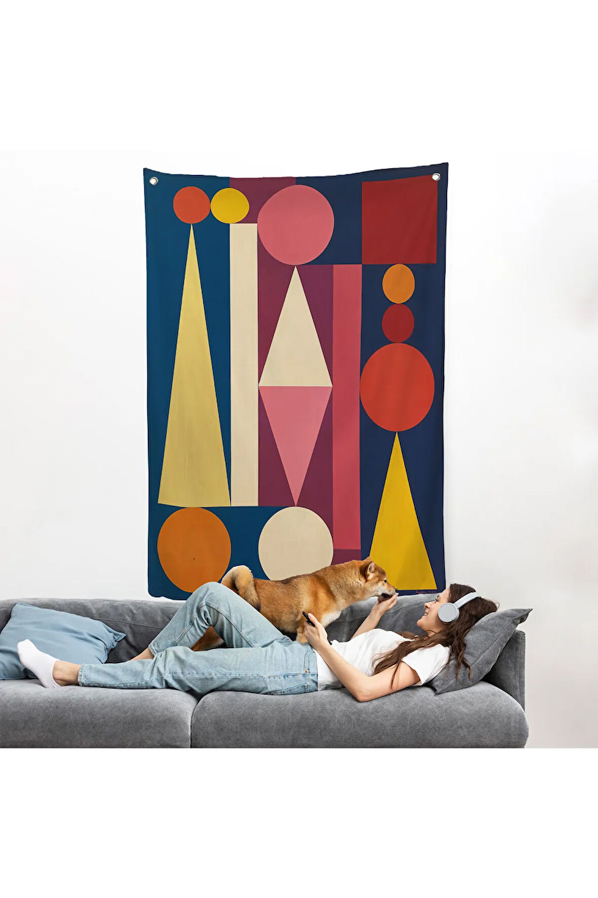 Auguste Herbin - Dimanche Duvar Örtüsü-8111