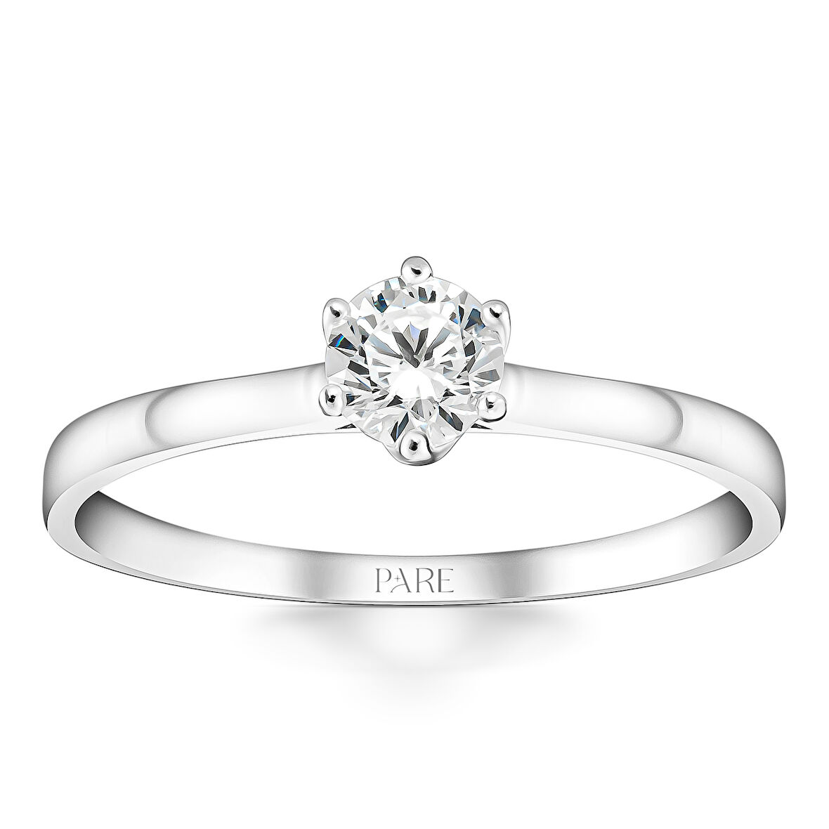 D Renk  0,30 Karat HRD Sertifikalı Tektaş Pırlanta Yüzük  