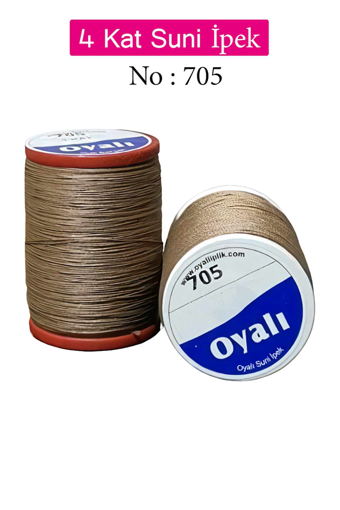 Oyalı 4 Kat Suni İpek İplik İğne Oyası Boncuk İpi Tığ Oyası No:705