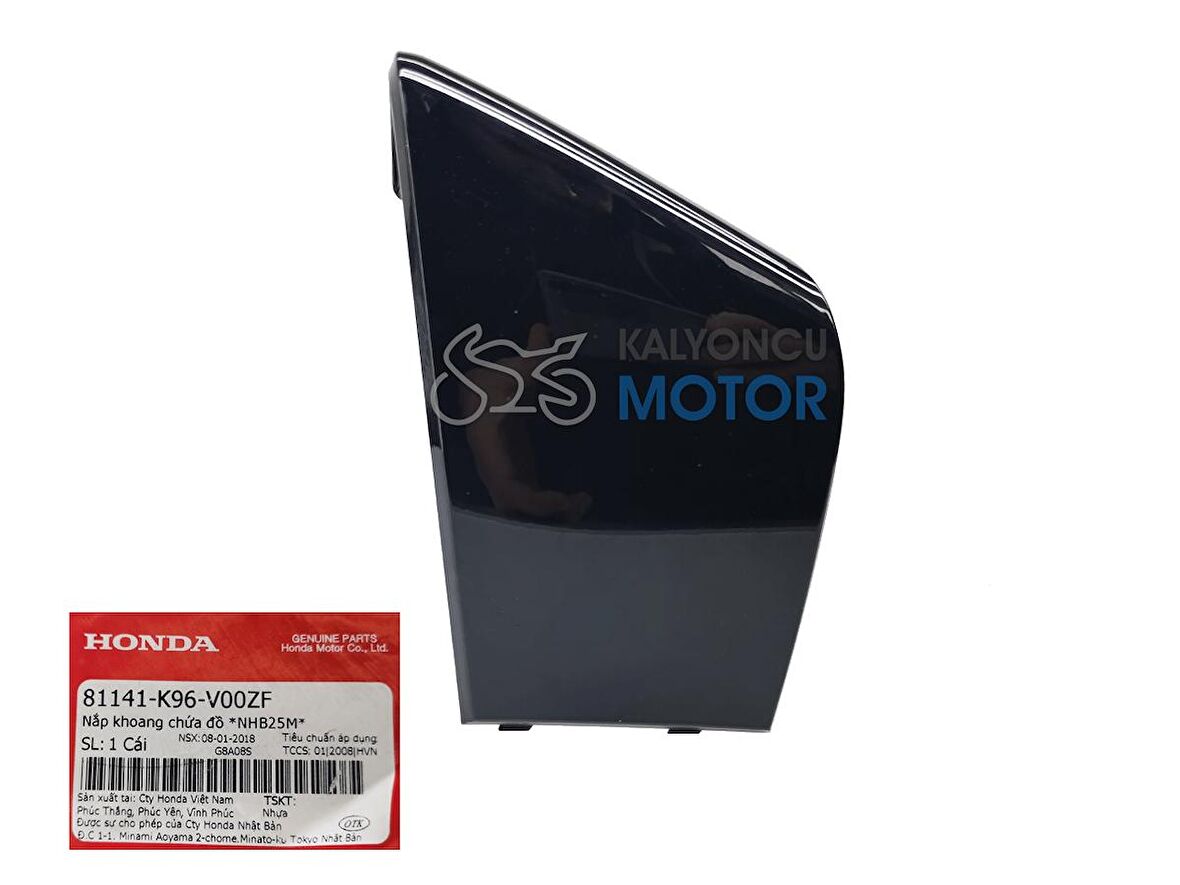 Honda PCX 125 Torpido Kapak Siyah 2018-2020