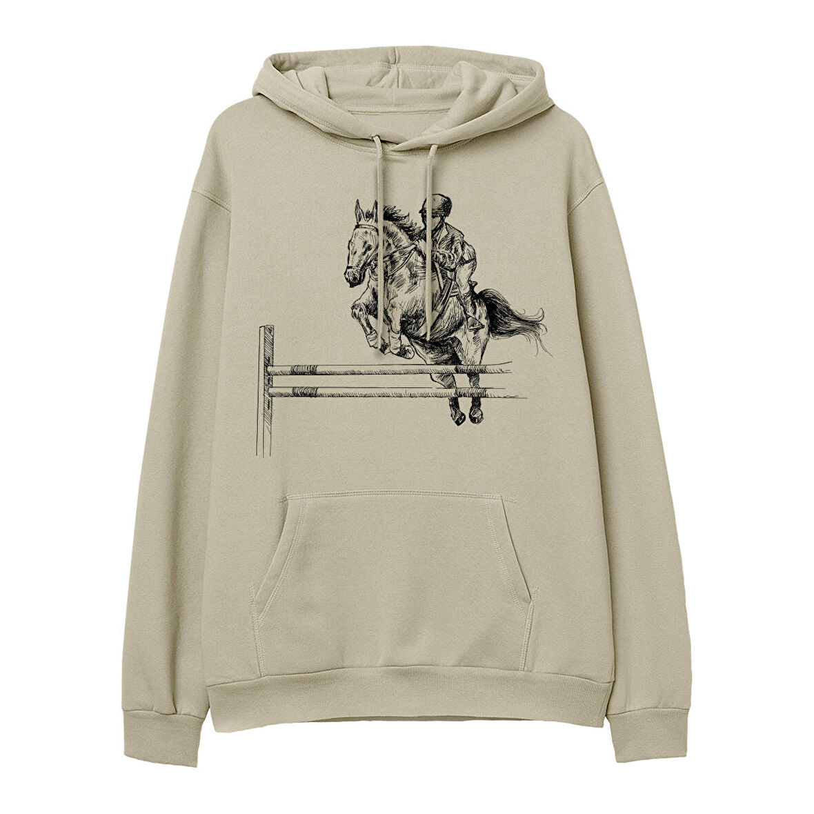 Cowboy Hoodie-Krem