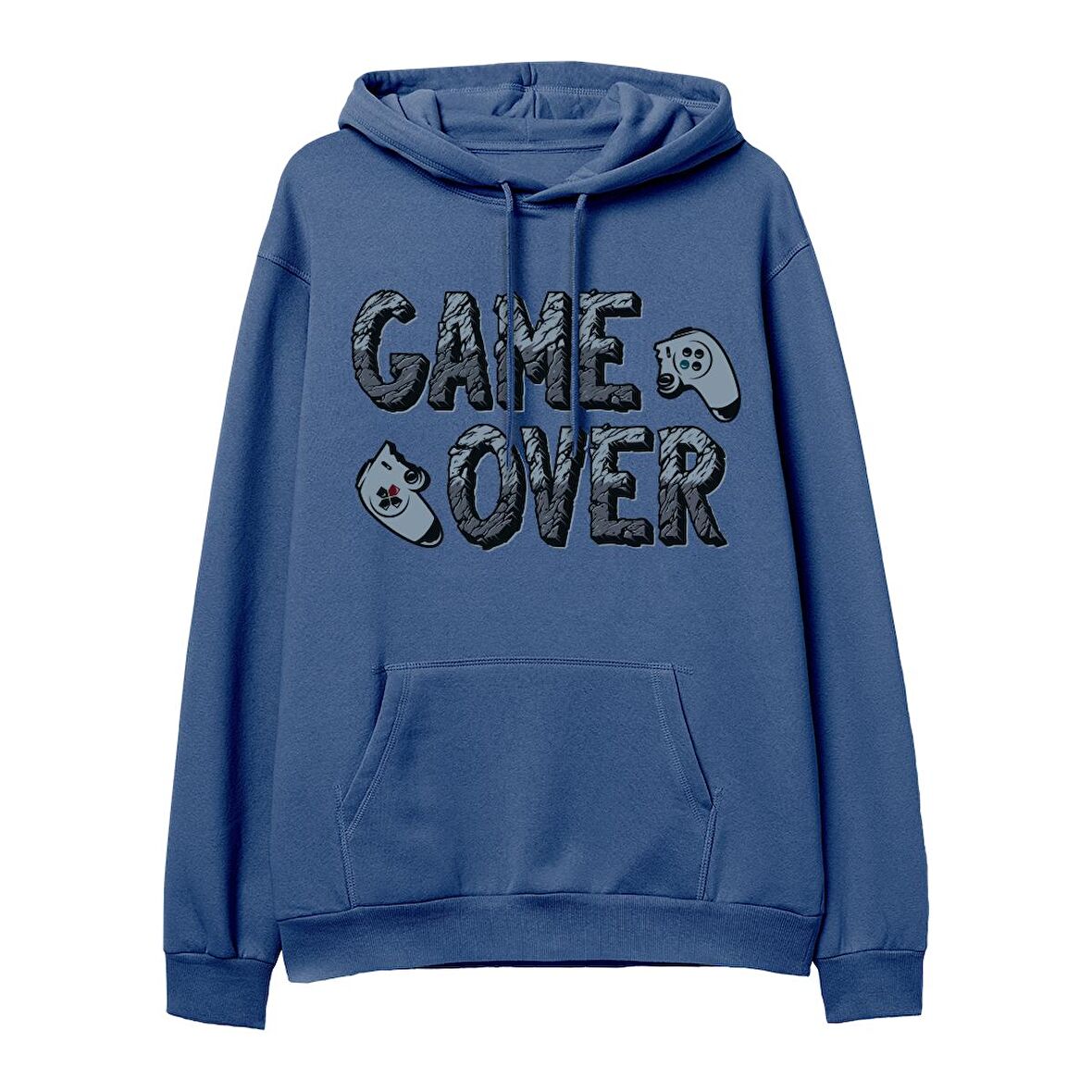 Game Over Hoodie-Royal Mavi