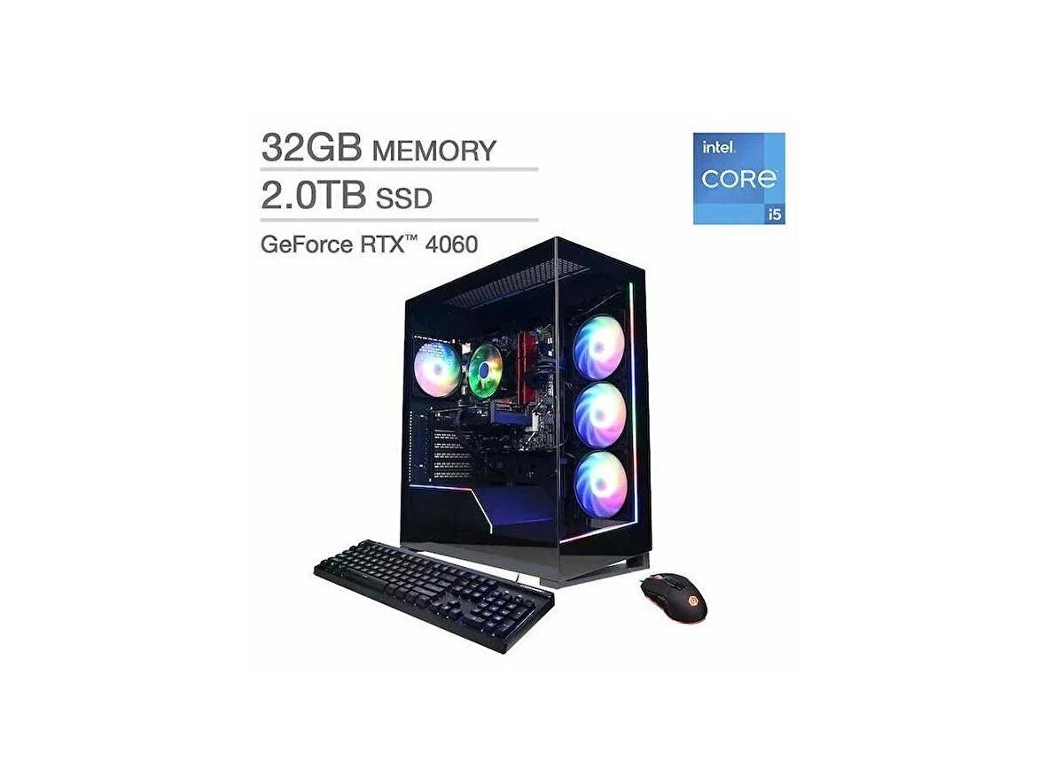 CyberPowerPC Gamer Xtreme Oyuncu Bilgisayarı GXi2000CSTV2 Intel Core i5 14400F 32GB 2TB Nvidia GeForce RTX 4060 (8GB)