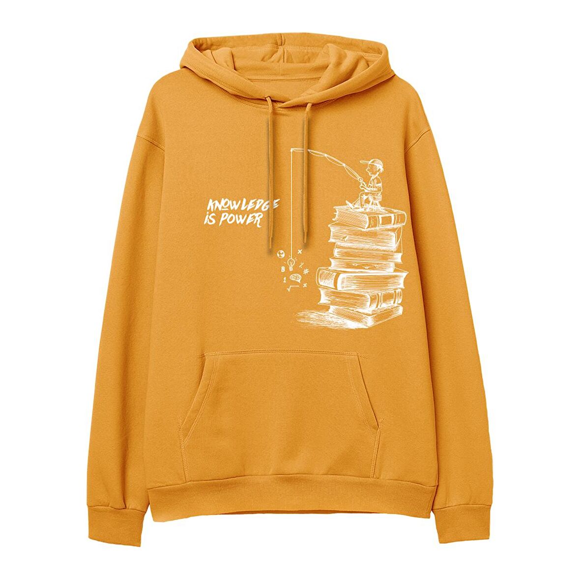 Knowledge Hoodie-Portakal