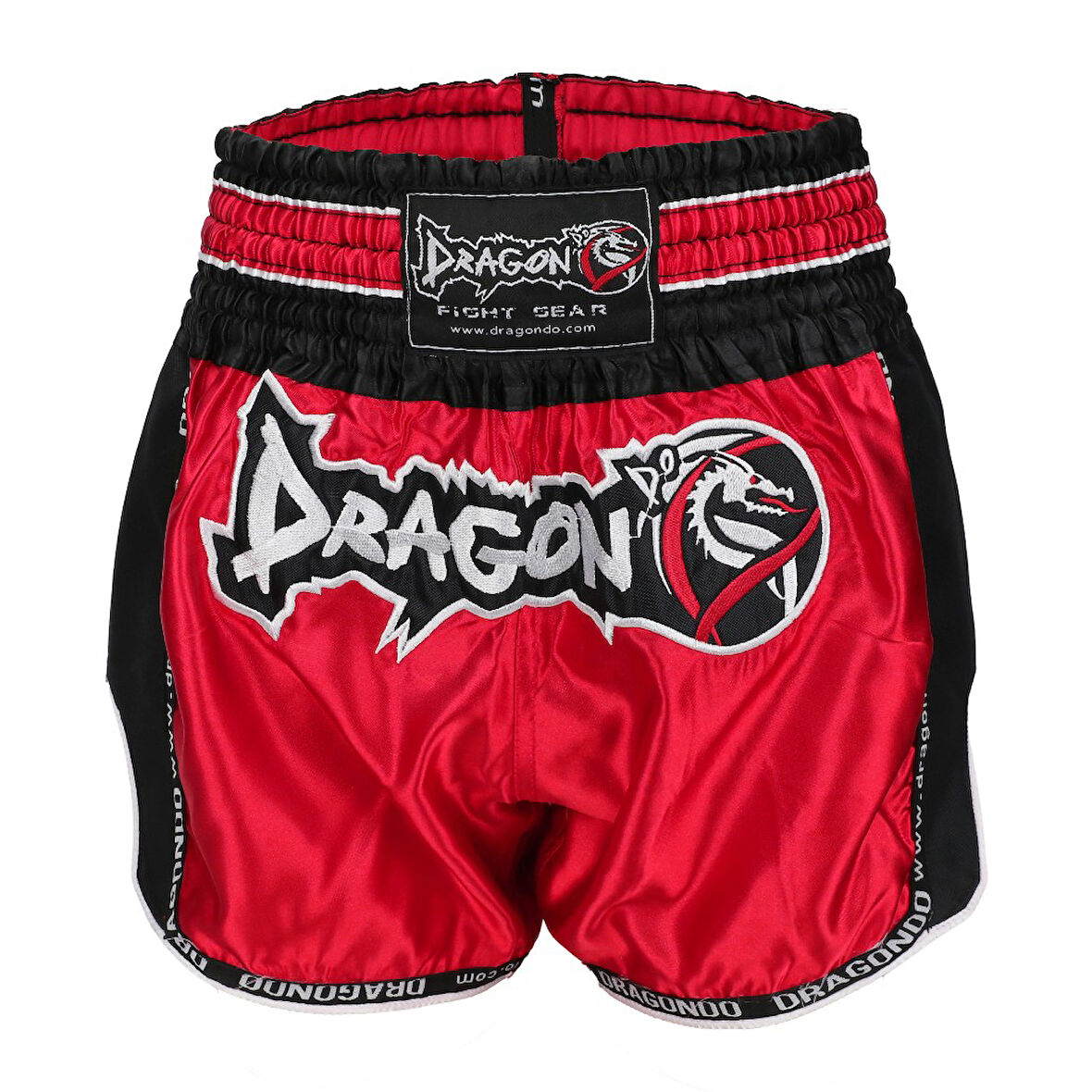 DragonDo MT3075 Retro NEO Kick Boks Şortu Kırmızı Retro Muay Thai Şort