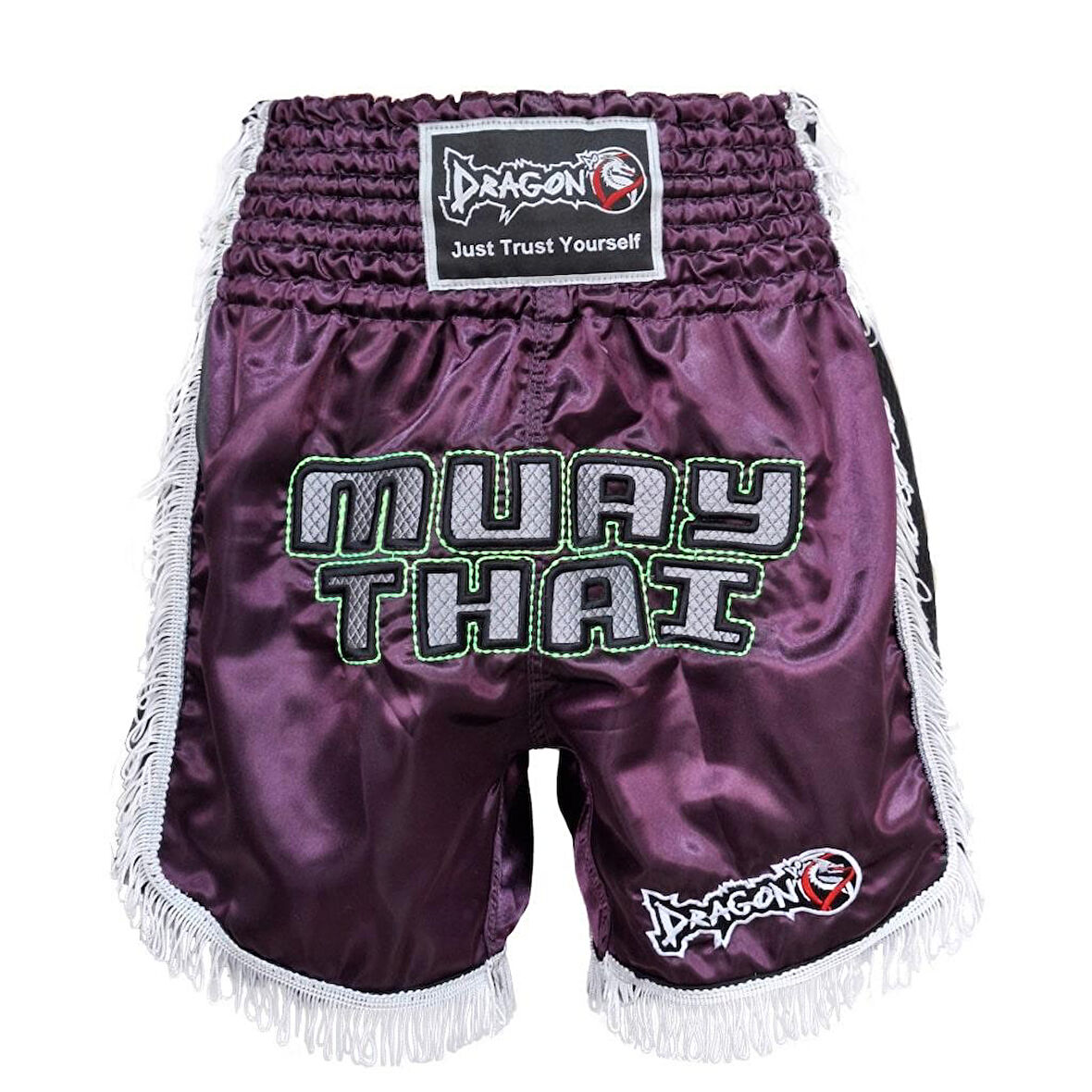 DragonDo MT3020 Apache Muaythai Şortu Mor Püsküllü Muay Thai Şortu