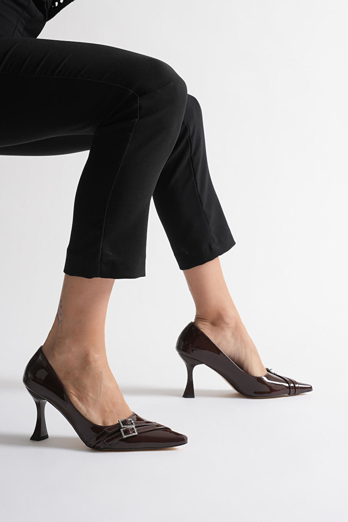 Ayam Kadın Acı Kahve Rugan Ayakkabı