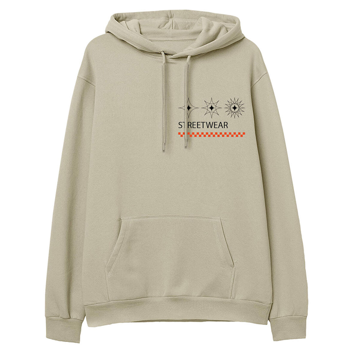 Street Wear 2 Hoodie-Krem