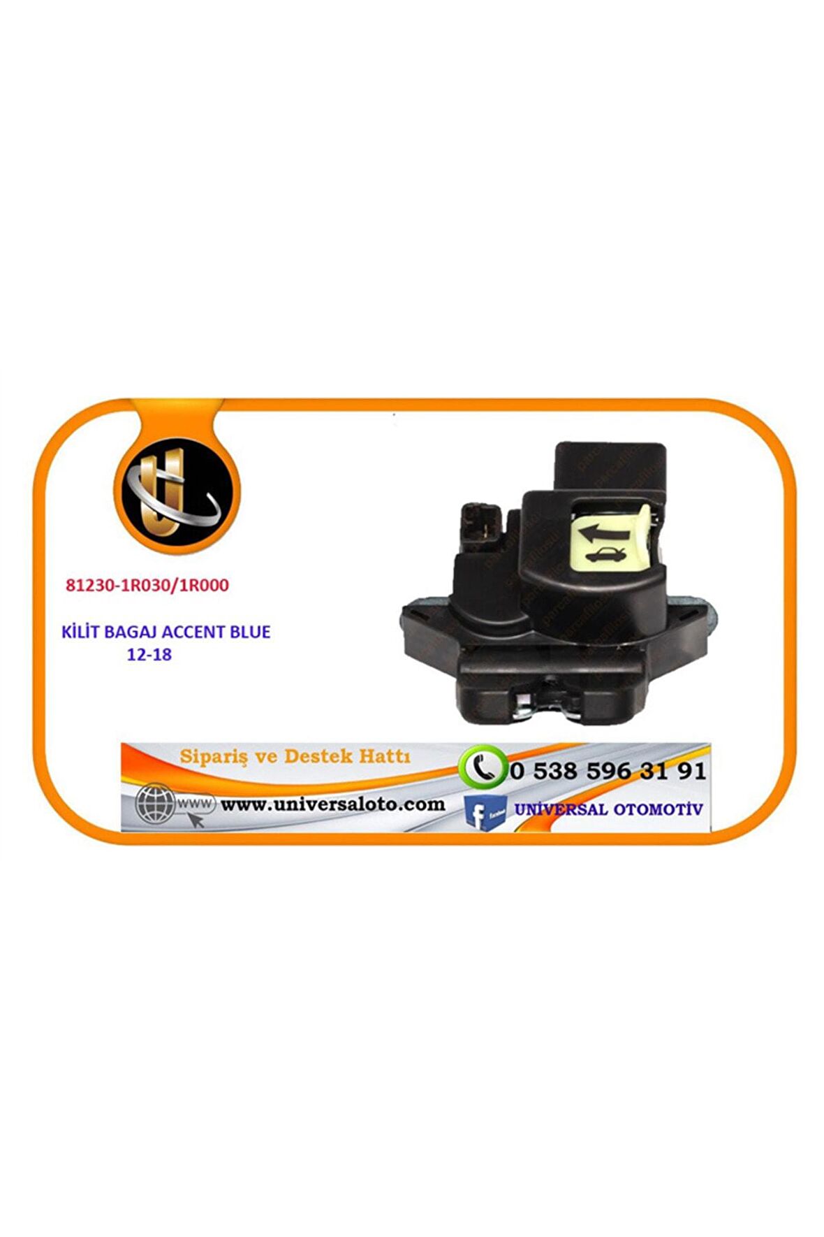 Parçabul KİLİT BAĞAJ ACCENT BLUE 12-18 81230-1R030