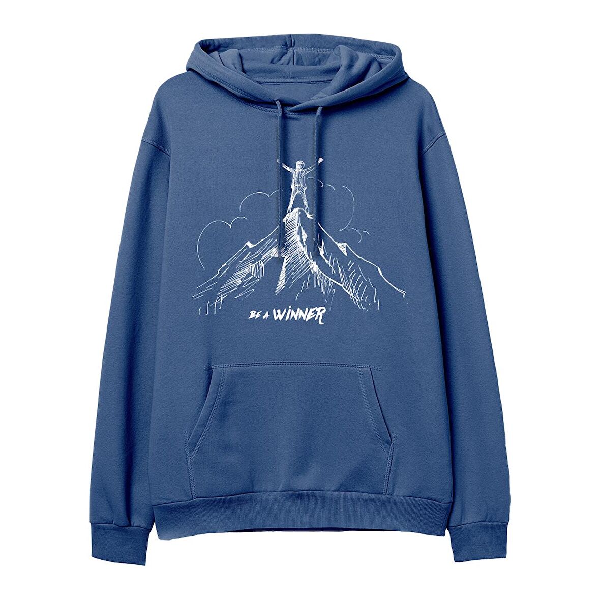 Winner Hoodie-Royal Mavi