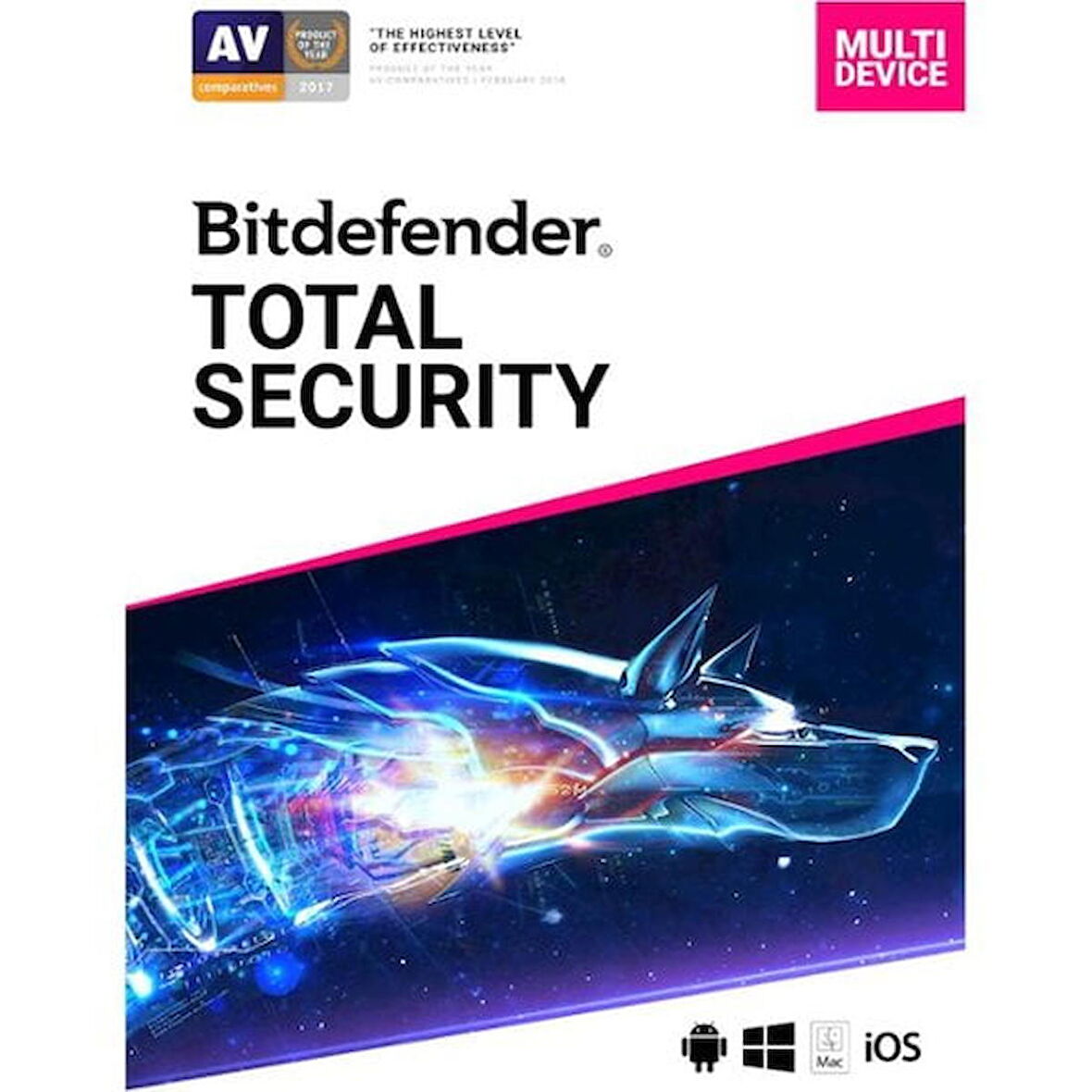 Bitdefender Total Security 2023 - 5 Cihaz PC/MAC/IOS/Android 1 Yıl Elektronik Lisans