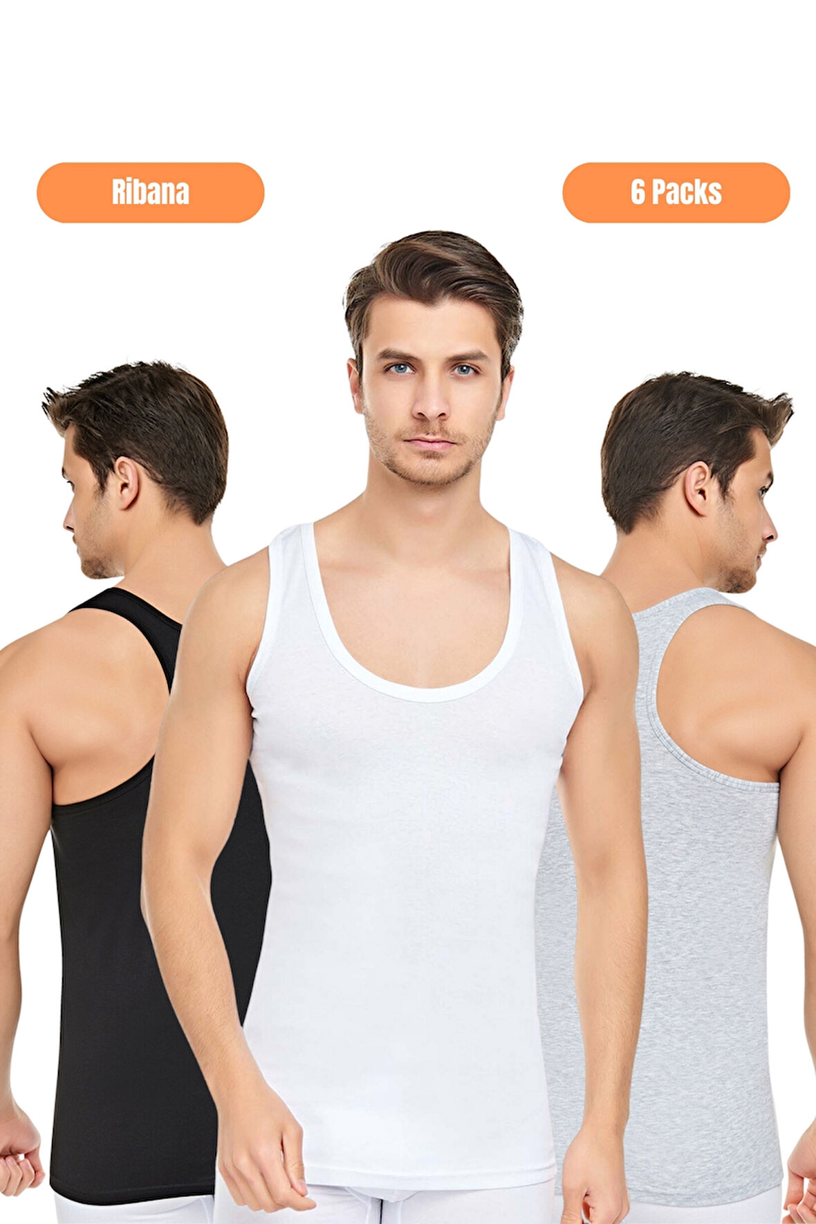 Erkek 6'lı Rambo Sporcu Esnek Atlet