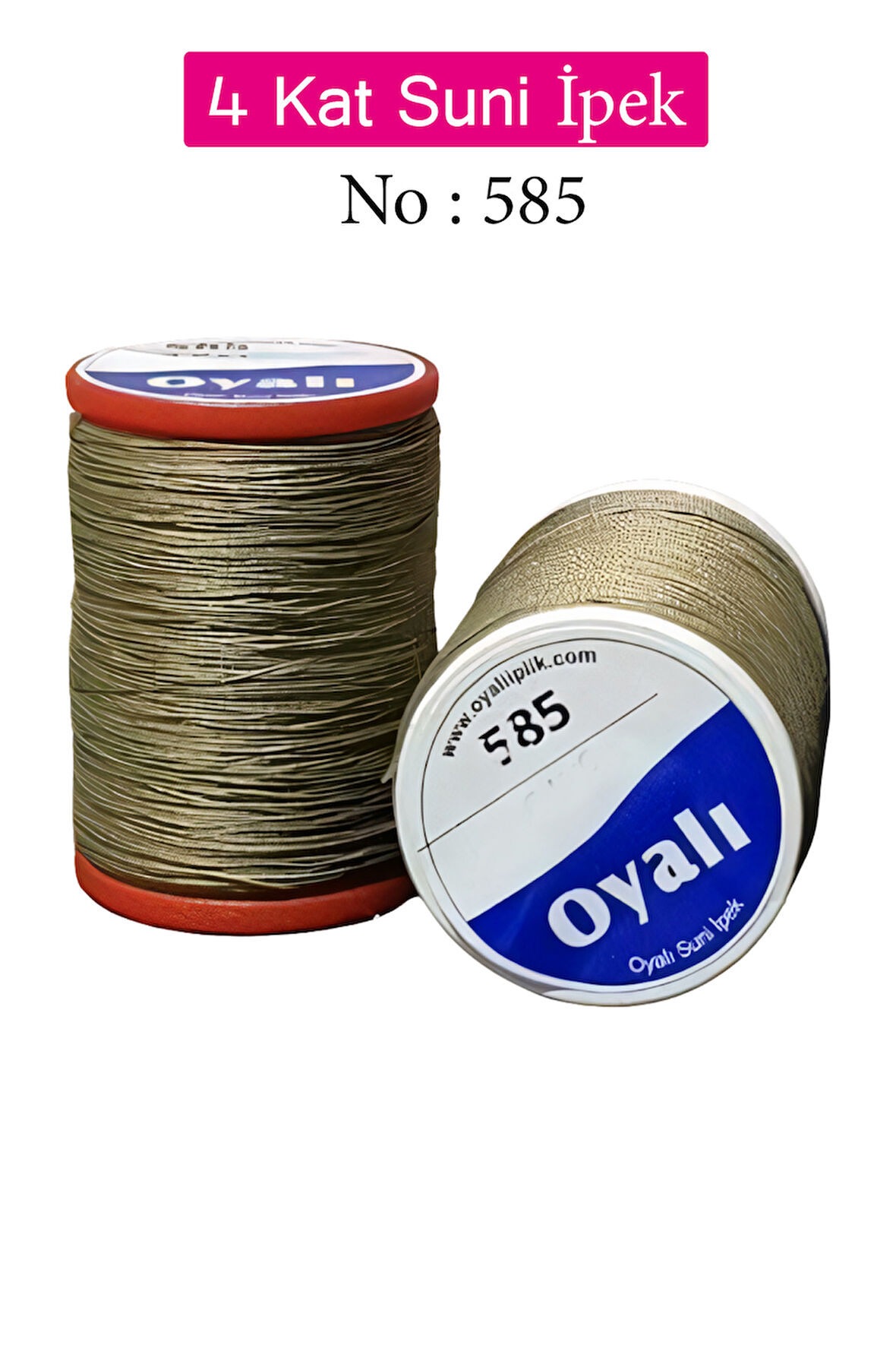 Oyalı 4 Kat Suni İpek İplik İğne Oyası Boncuk İpi Tığ Oyası No:585