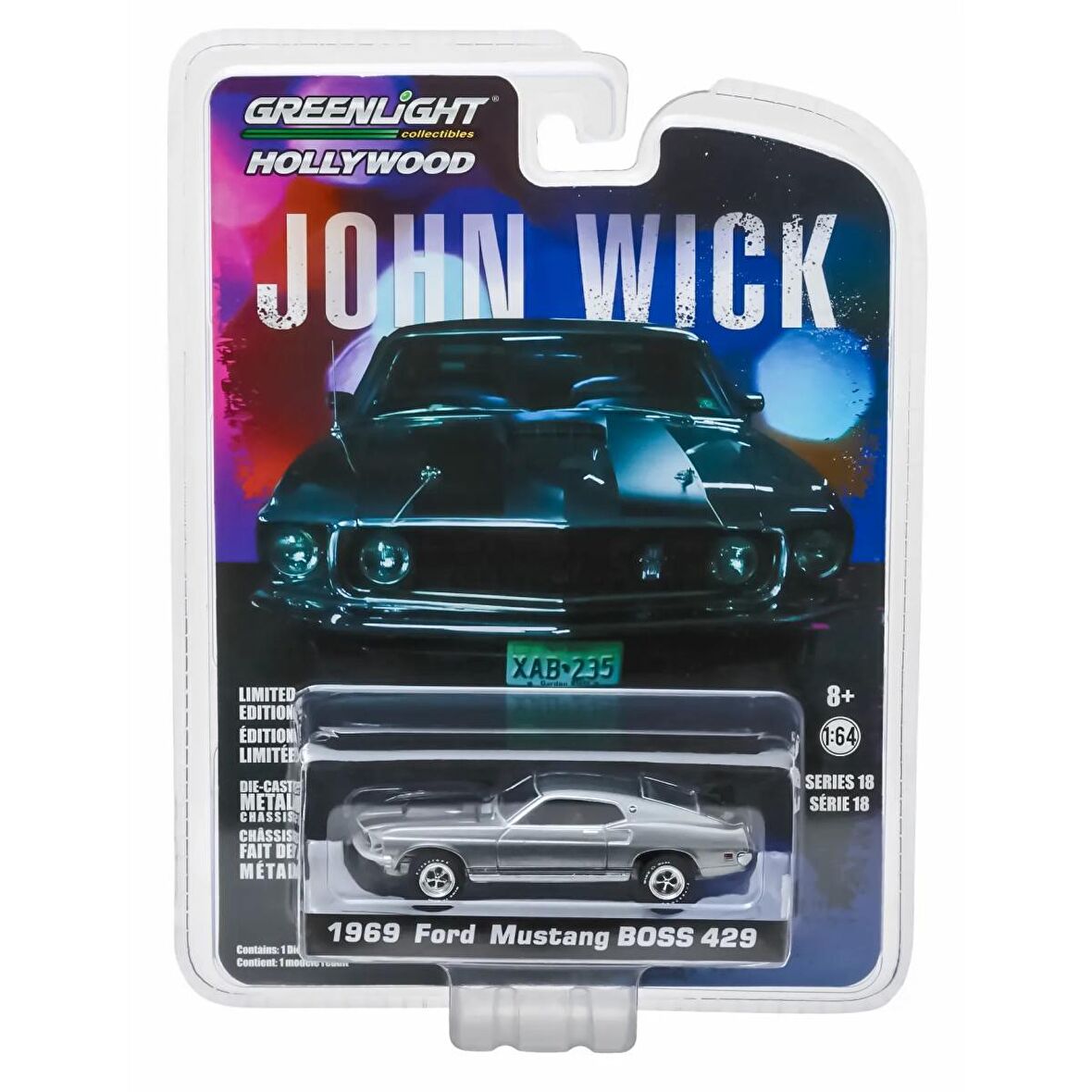 Greenlight John Wick (2014) - 1969 Ford Mustang BOSS 429 Solid Pack 44780-E