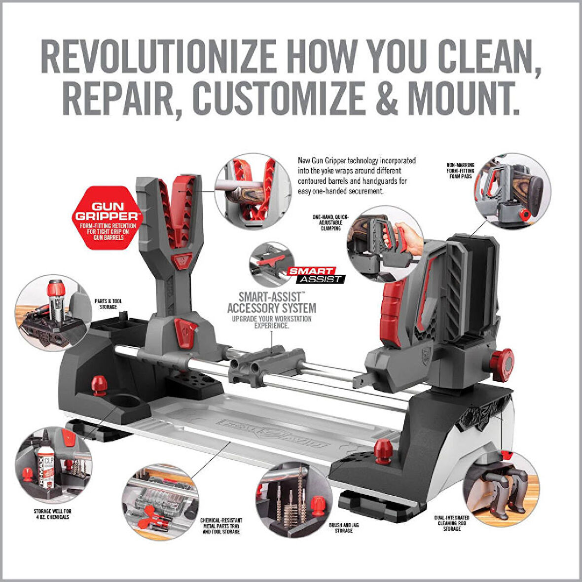 REAL AVID Master Gun Workstation® Tüfek Bakım Yatağı