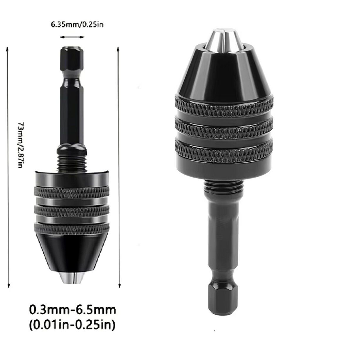 1 Adet Şarjlı Mini Matkap Mandreni 65mm Bits Saplı Mini Mandren Matkap Ucu 0,3-6,5 Mm