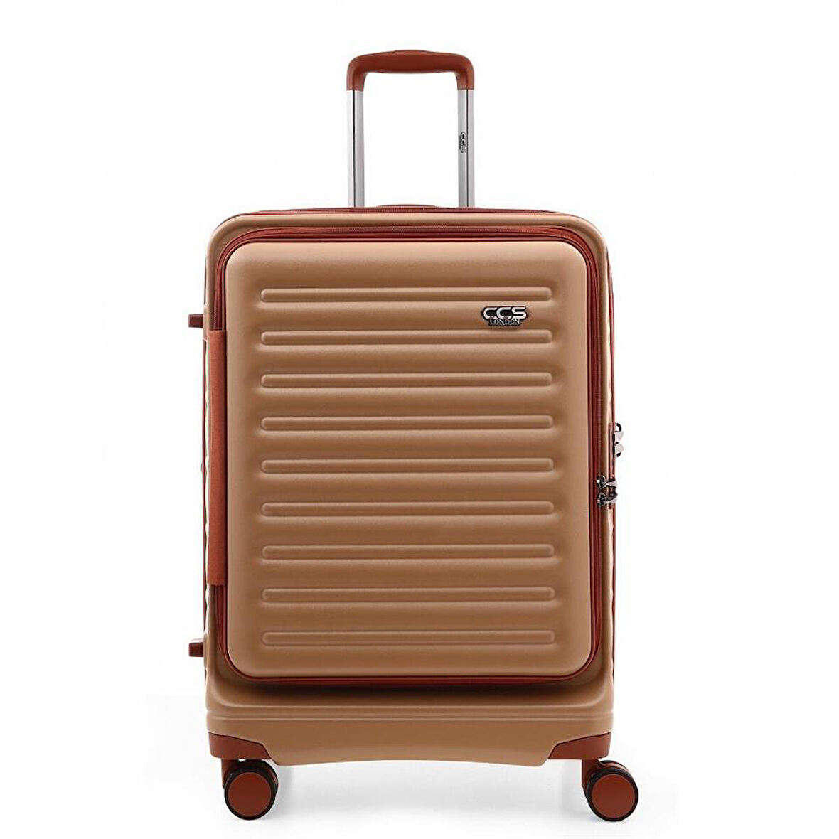 ÇÇS 5238 Lüx Büyük Boy Valiz Kahve