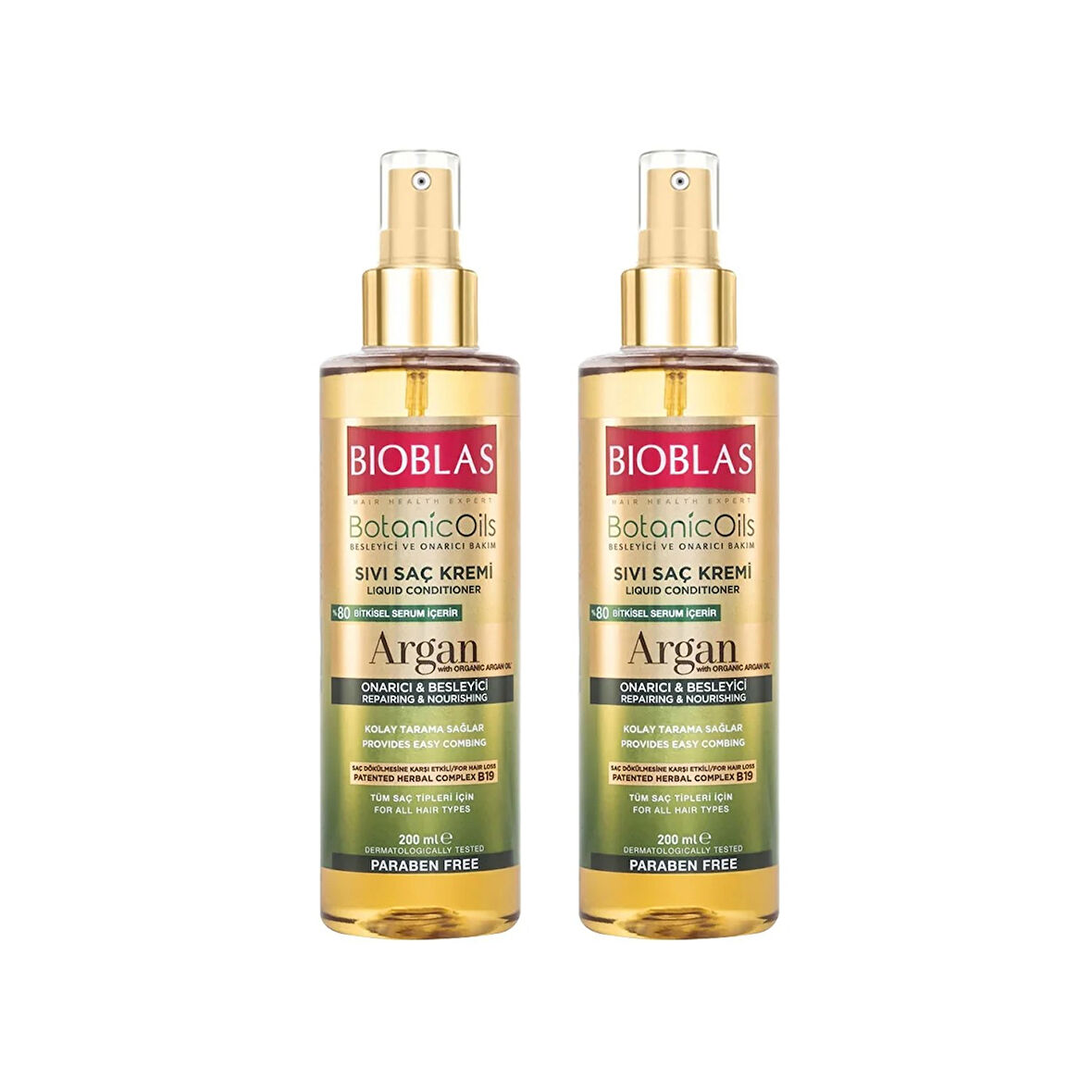 Bioblas Sıvı Saç Kremi Argan 200 ml x 2 Adet
