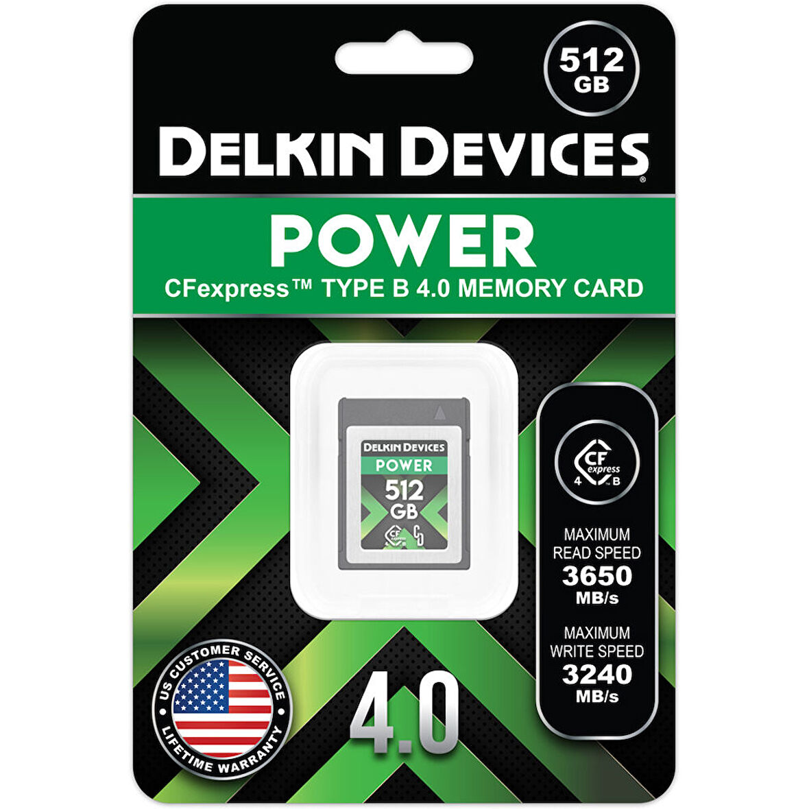 512GB Power 4.0 3650MB/s CFexpress Type-B Hafıza Kartı