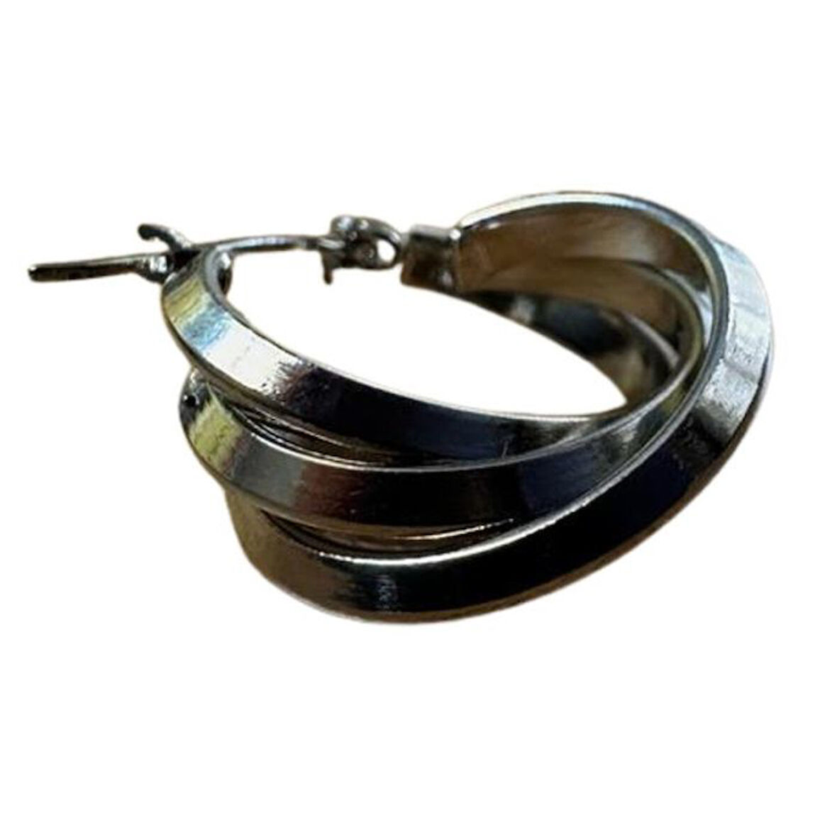 Uretti - İREM 3914 Üçlü Sarmal Çelik Halka Küpe