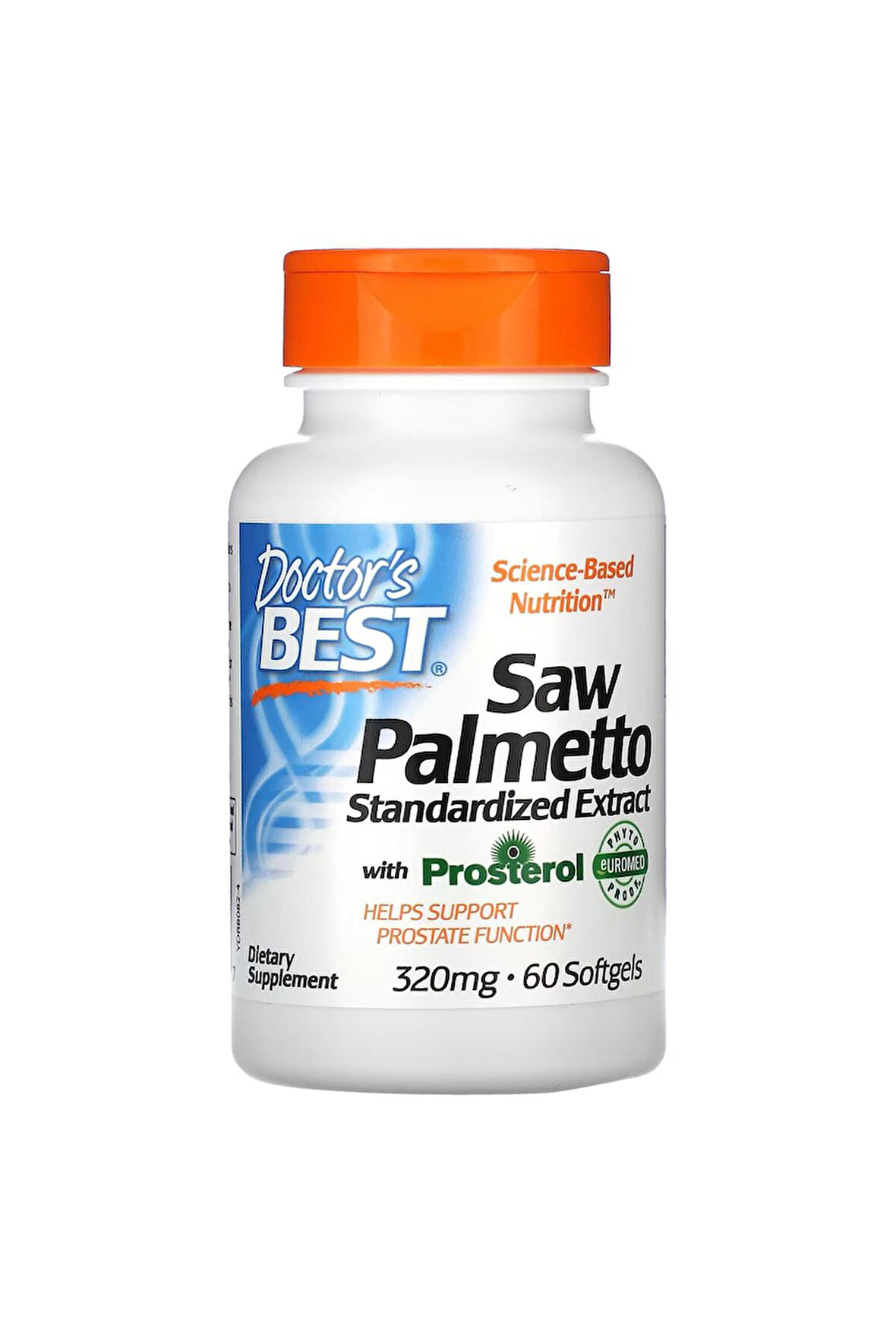 Doctor's Best, Saw Palmetto, Standardized Extract, 320 mg, 60 Softgels