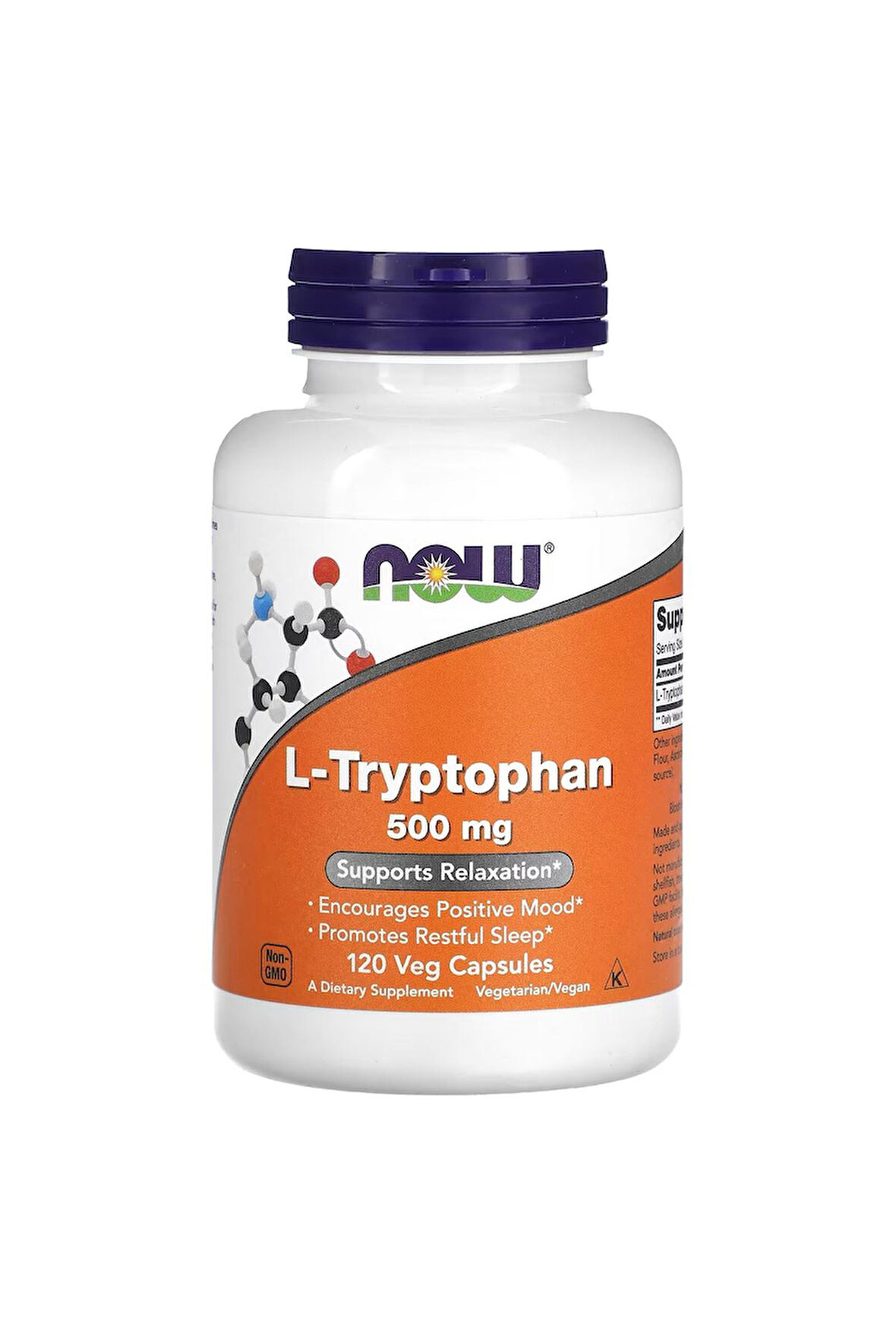 L-Tryptophan 500 mg 120 Capsules 