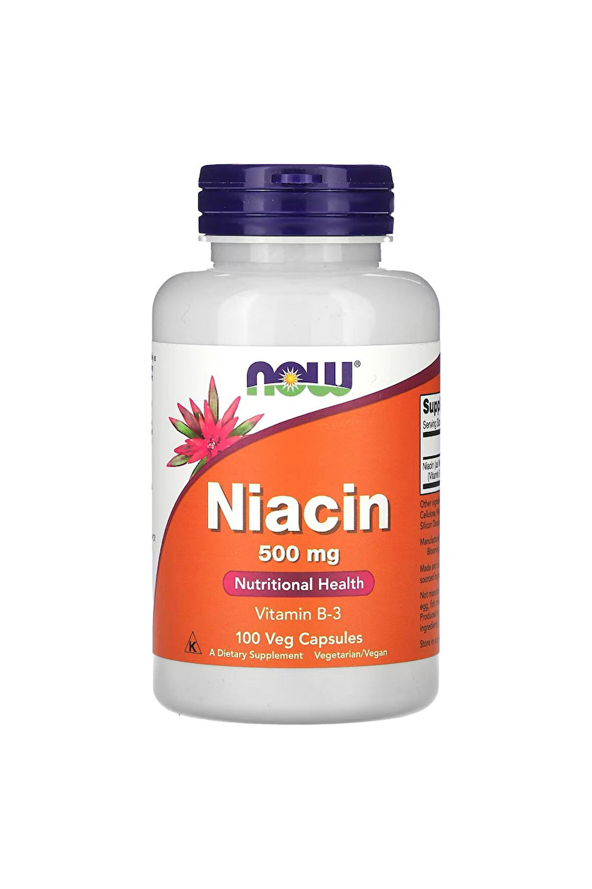 Niacin 500 mg 100 veg Capsules ( Vitamin B-3)