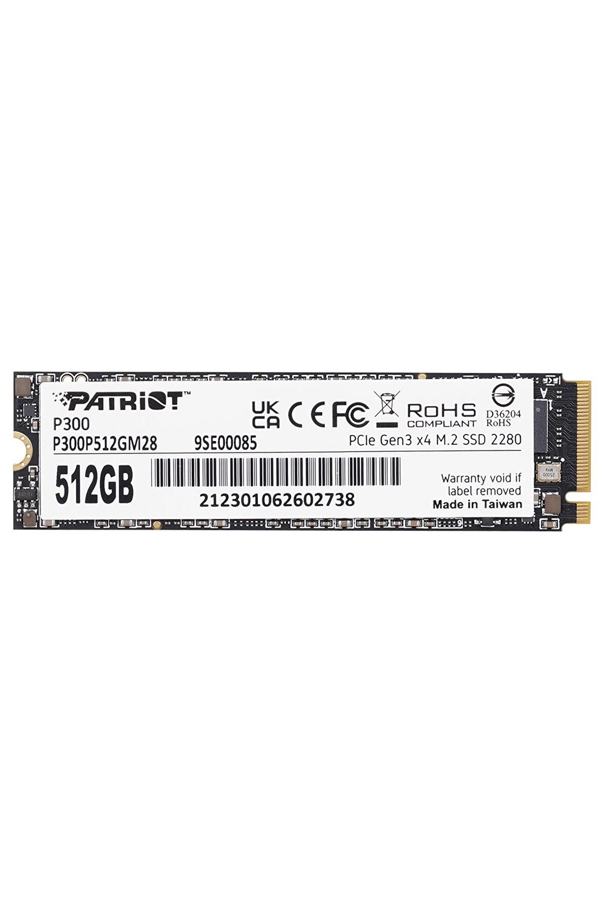 Patriot P300P512GM28 PCIe Gen 3x4 512 GB SSD