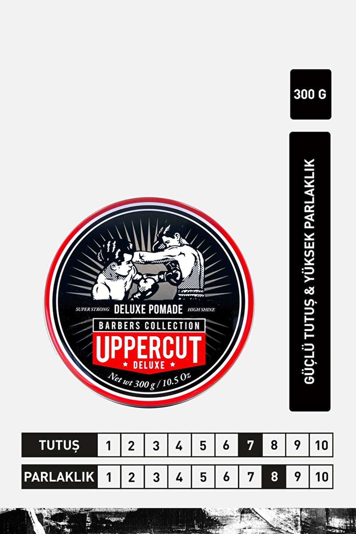 Uppercut Deluxe Hair Pomade 300gr - Güçlü Tutuş, Orta/Yüksek Parlaklık