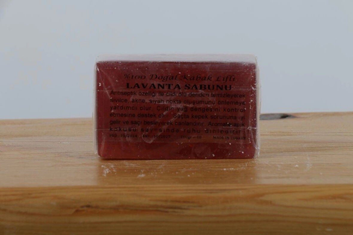 NATUREL KABAK LİFLİ LAVANTA SABUNU 110 GR