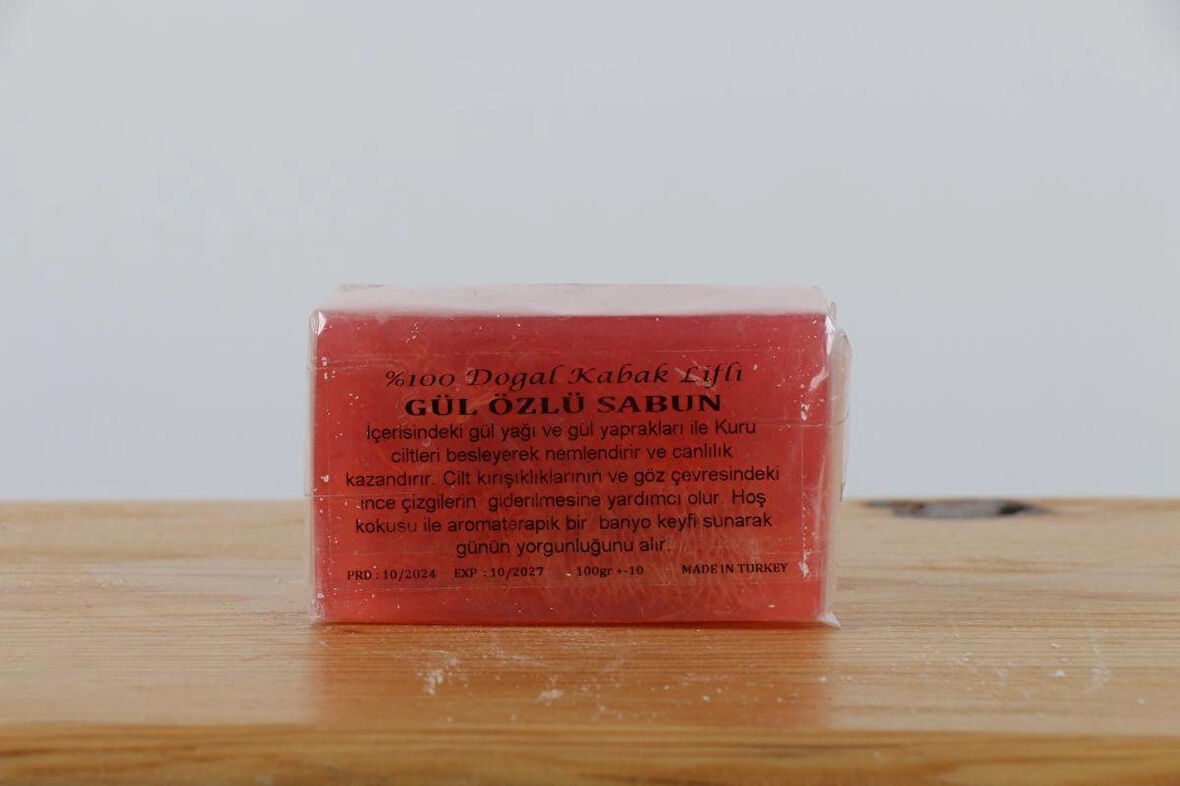 NATUREL KABAK LİFLİ GÜL SABUN 110 GR