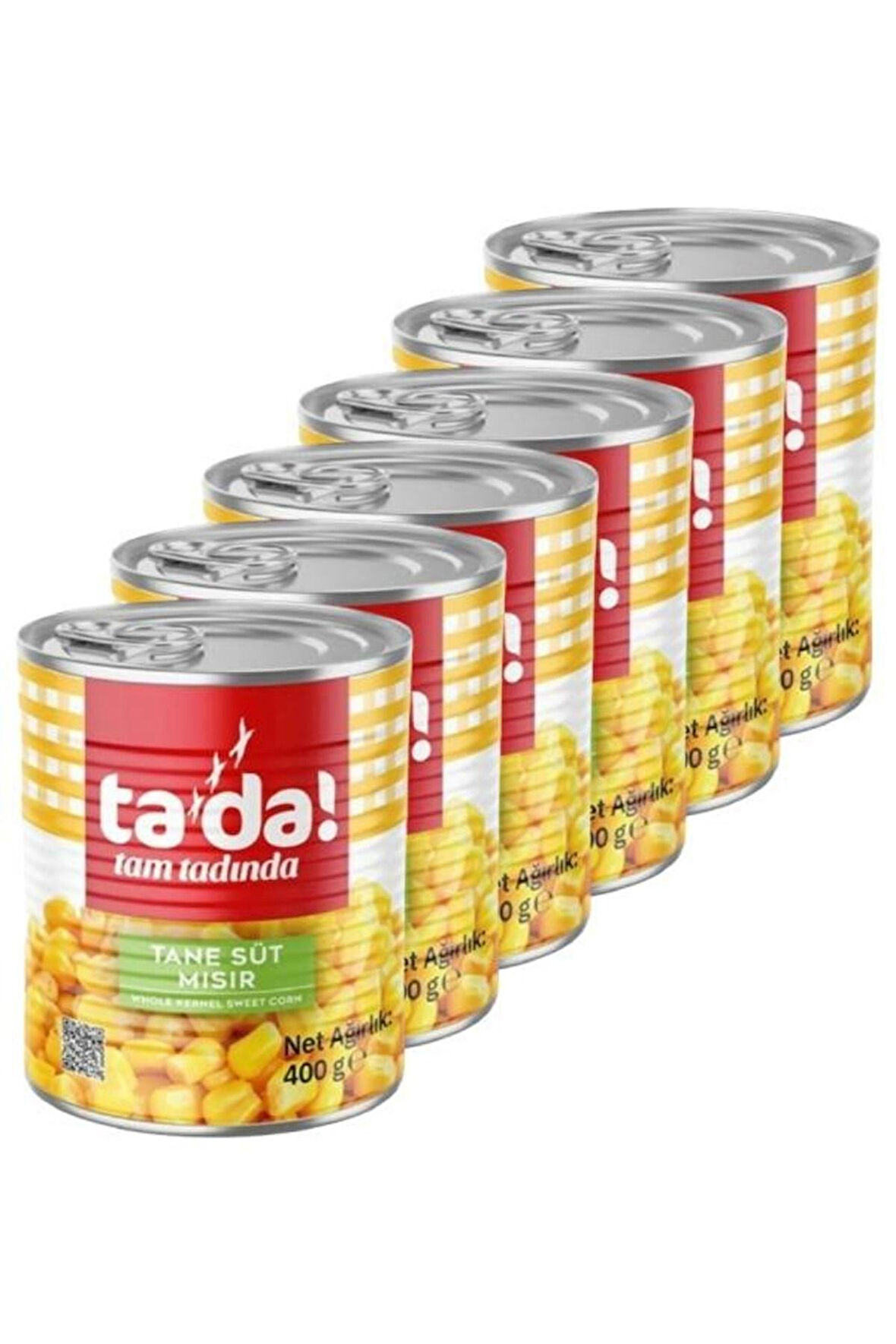 Tada Tane Süt Mısır Konservesi 400 gr x 6 Adet