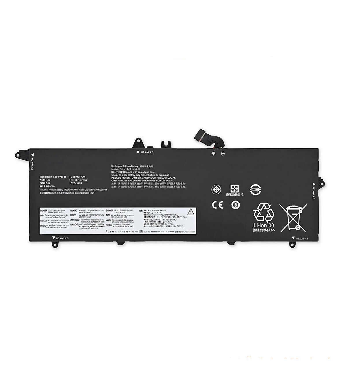 Lenovo ThinkPad T490s L18L3PD1 Notebook Batarya Laptop Pil