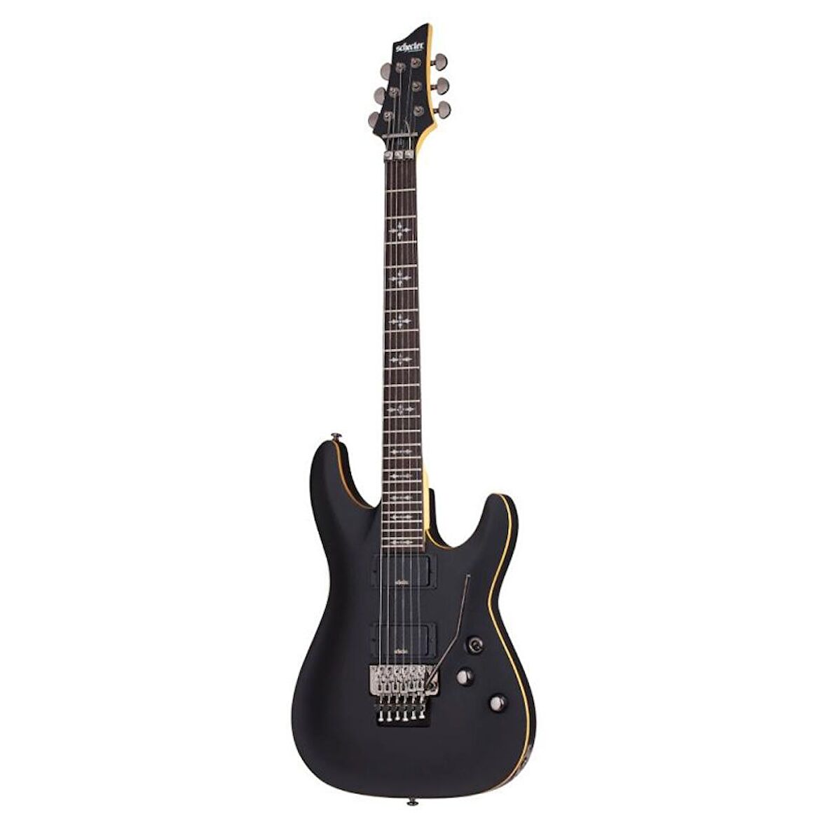 Schecter Demon-6 FR SBK Elektro Gitar (Aged Black Satin)