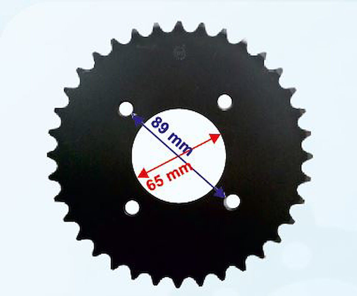 Mondıal Arka Dişli 36t Sym Wolf 250 (iç Çap 65 Mm 4 Delikli Ind Öm (520 Zincir İçin)